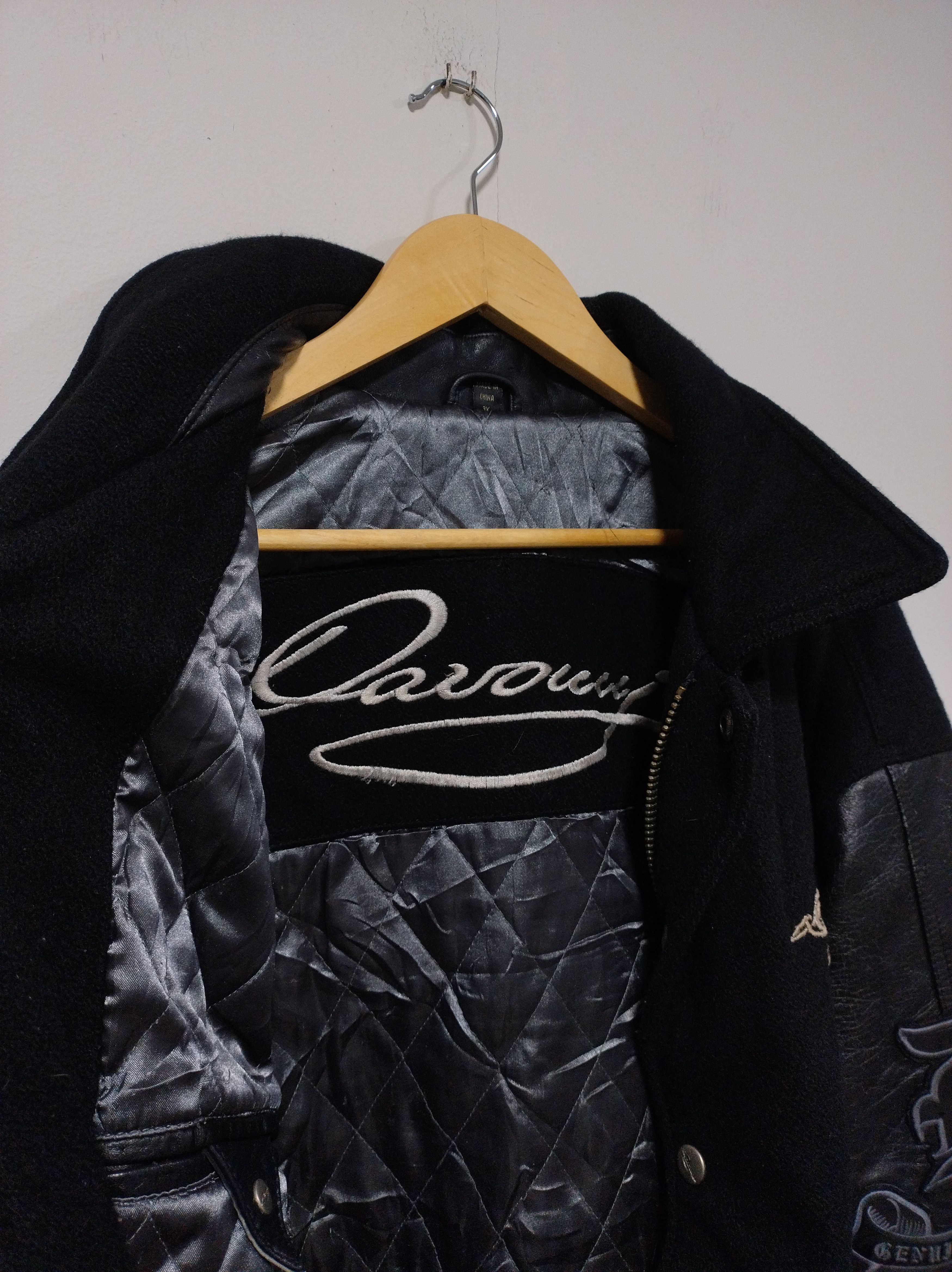 Other Davoucci "Authentic Style 89" Varsity Jacket Leather & Wool Size US XXL / EU 58 / 5 - 6 Thumbnail