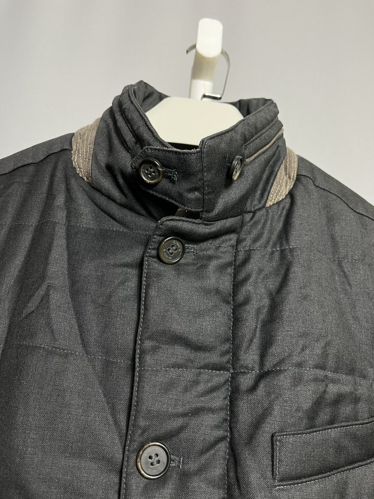 Gimo's gimos lanificio comero mens jacket wool grey coat full zip Size US L / EU 52-54 / 3 - 5 Thumbnail