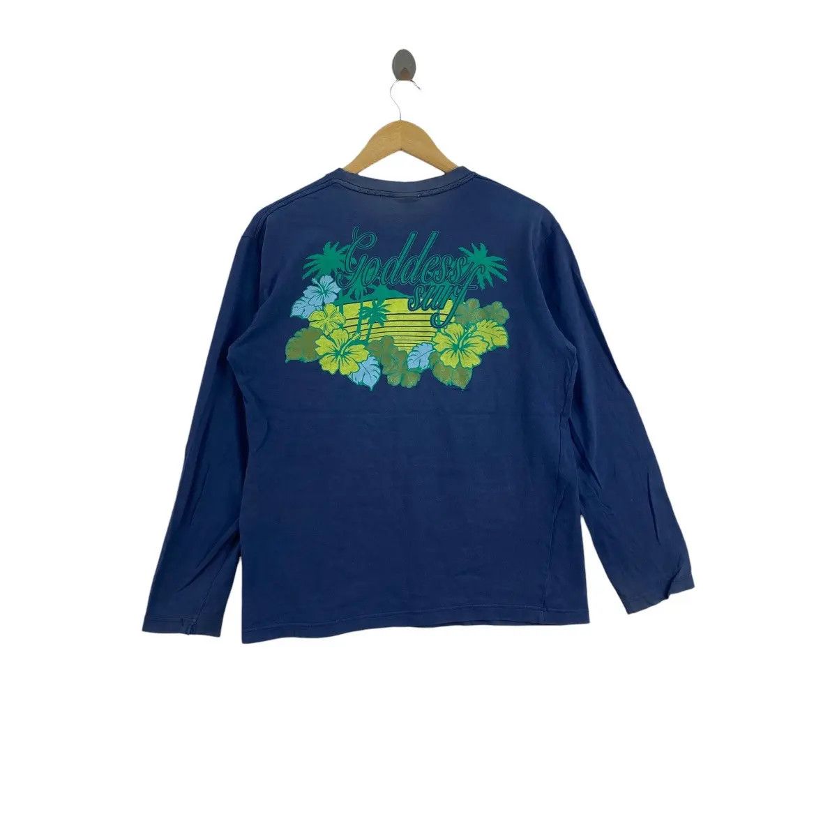 Vintage Vintage GODDESS SURF CHIGASAKI Floral Tee Shirt Top Long Size L / US 10 / IT 46 - 2 Thumbnail