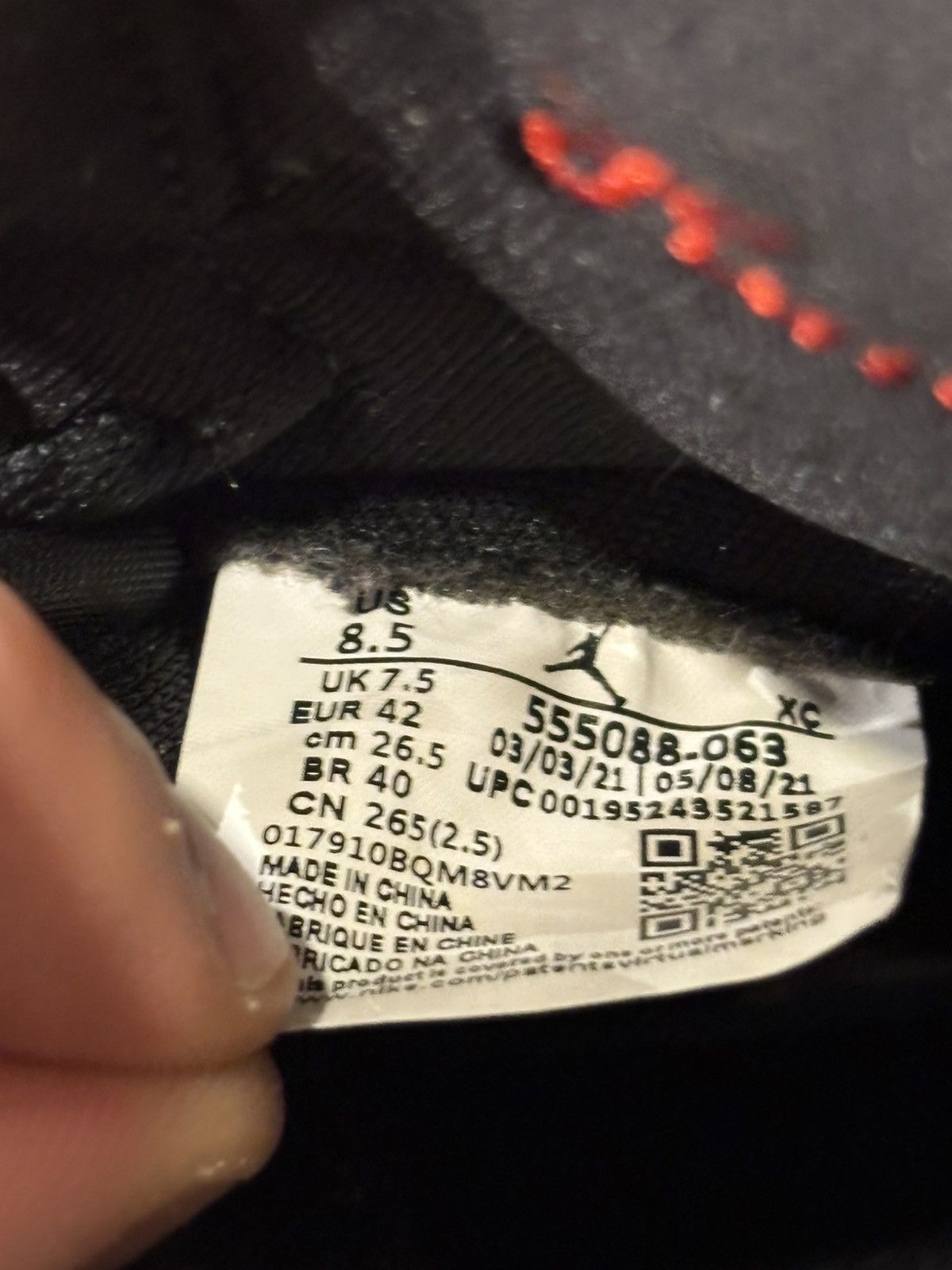 Jordan Brand Jordan 1 Retro High Patent Bred Size US 8.5 / EU 41-42 - 7 Thumbnail