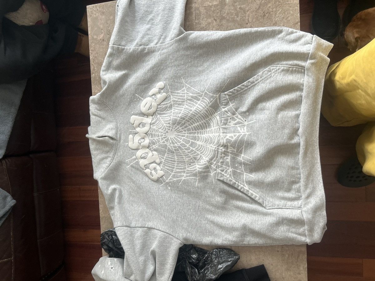Sp5der Sp5der grey hoodie Size US XL / EU 56 / 4 - 1 Thumbnail