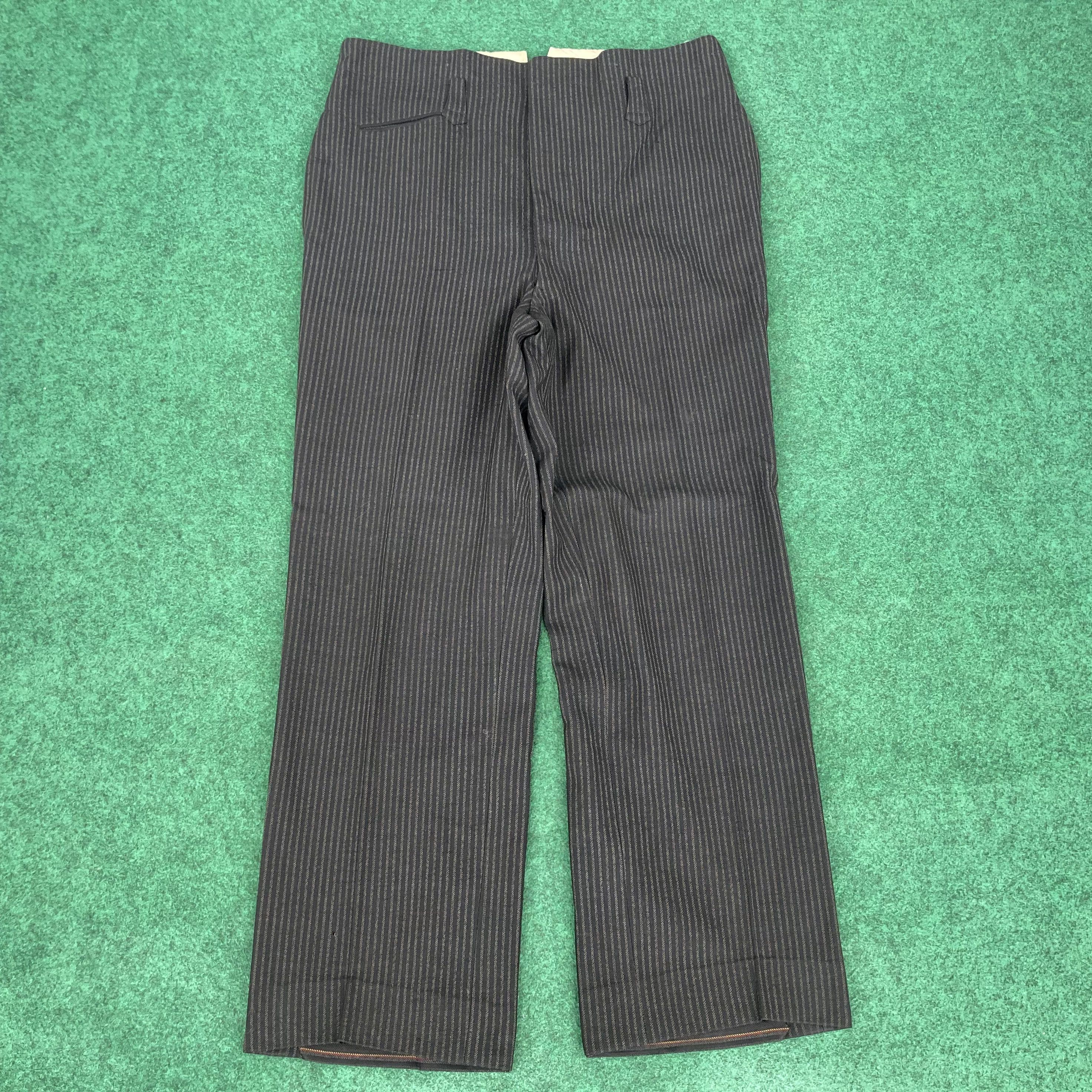 Vtg Hickory Pant Buckle Back Button 60s 70s Workwear Jeans