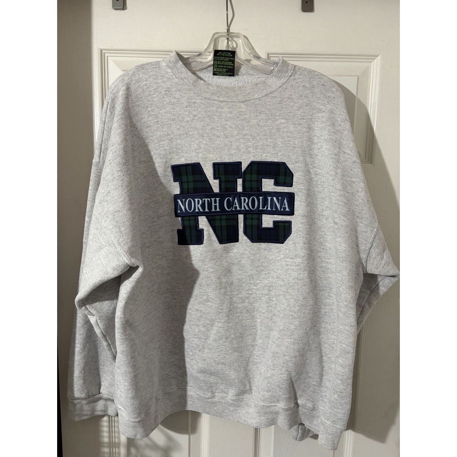 Other Vtg North Carolina Crewneck Sweatshirt Sz XXL USA 90s Plaid Size US XXL / EU 58 / 5 - 1 Thumbnail