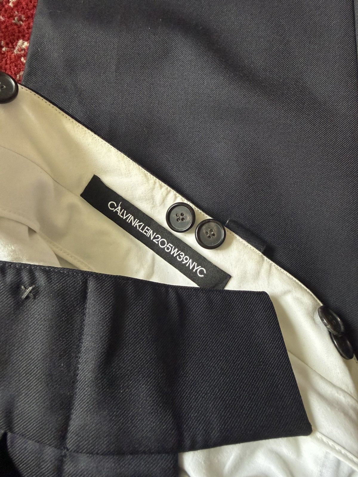 Calvin Klein 205W39NYC Navy sample trousers Size US 27 - 7 Thumbnail