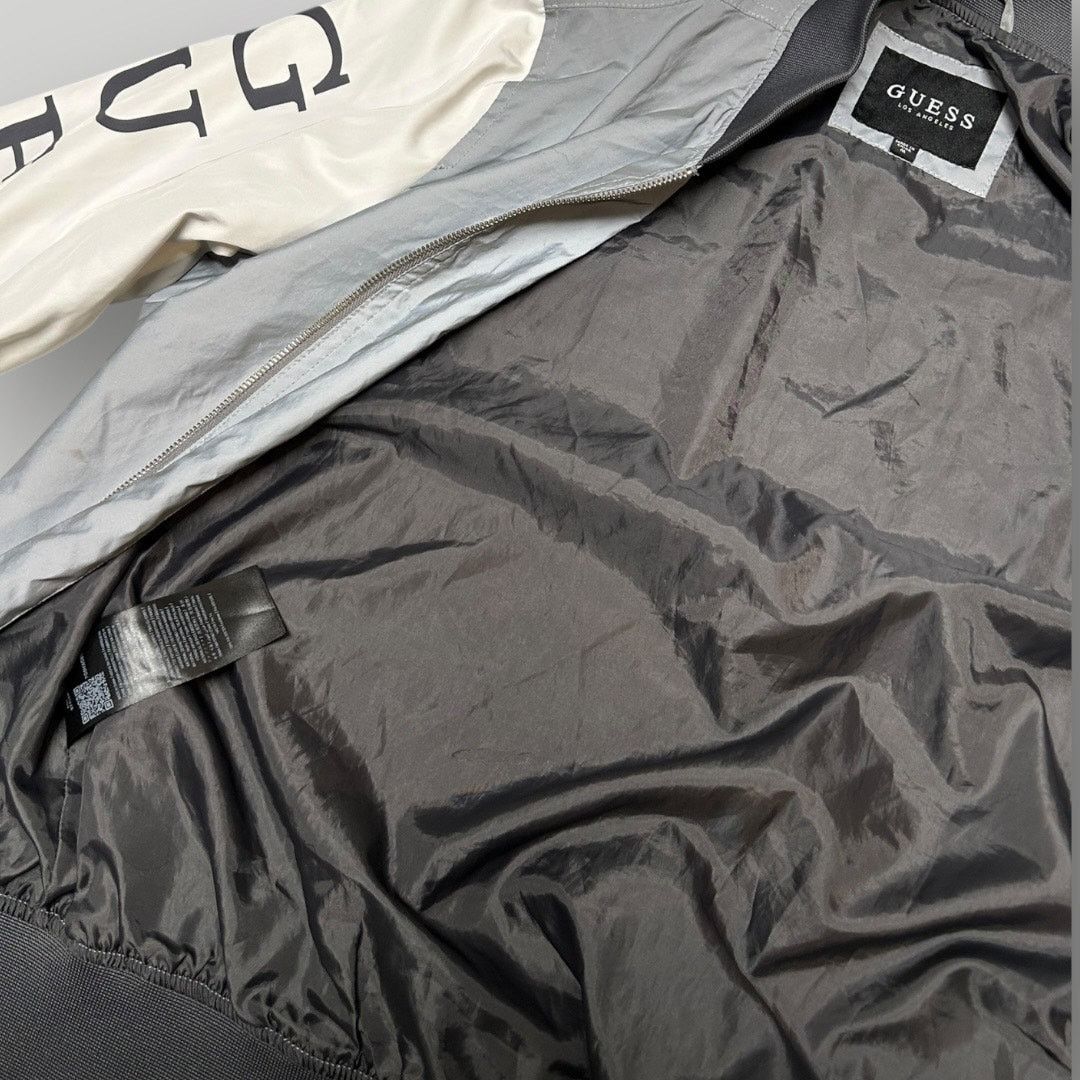 Guess GUESS Los Angeles Reflective Silver Bomber Jacket Zip Up Size US M / EU 48-50 / 2 - 6 Thumbnail