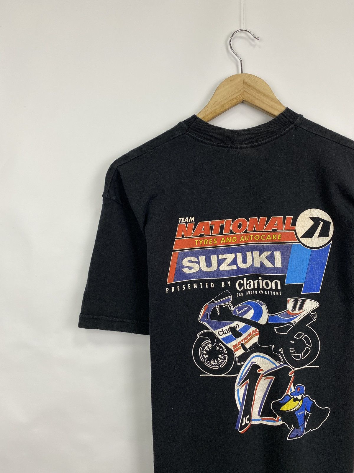 Fruit Of The Loom Vintage 90s Suzuki Chris Walker Stalker Racing T-Shirt Y2K Size US M / EU 48-50 / 2 - 9 Thumbnail