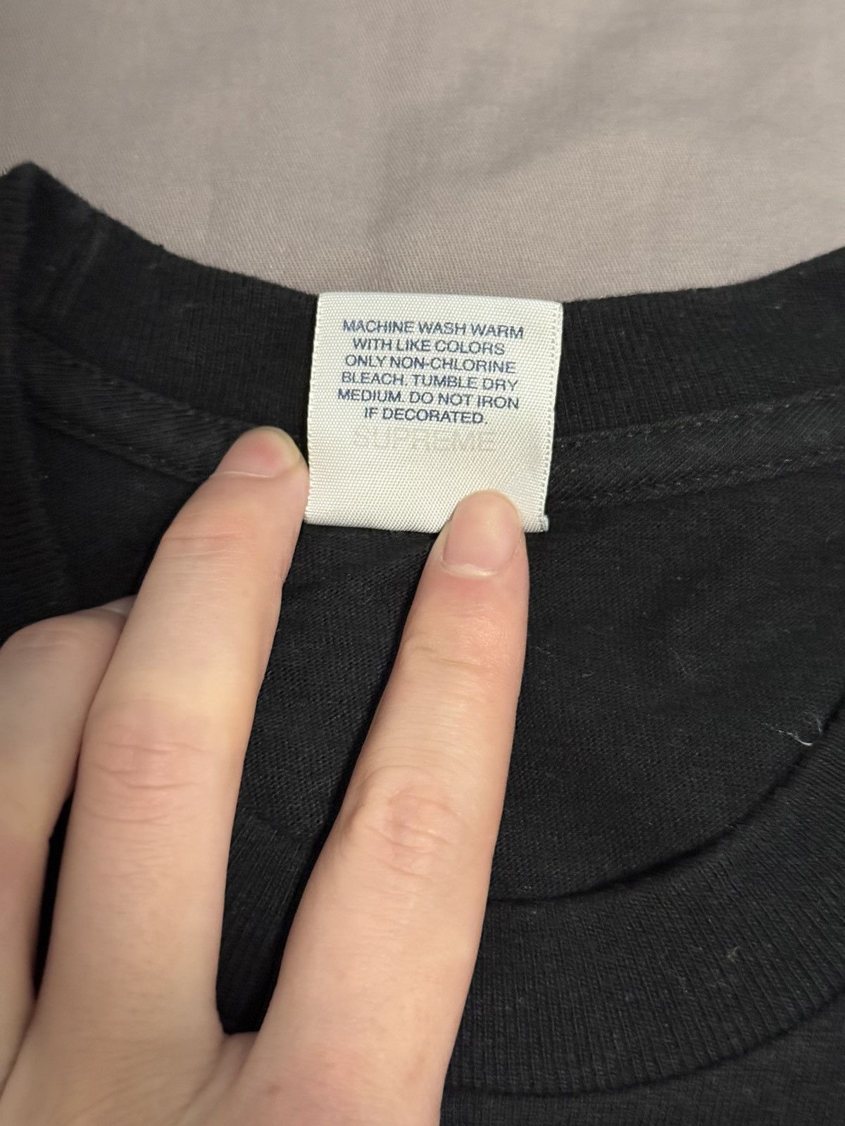 Supreme Supreme overfiend date tee T-shirt black Size US S / EU 44-46 / 1 - 4 Thumbnail