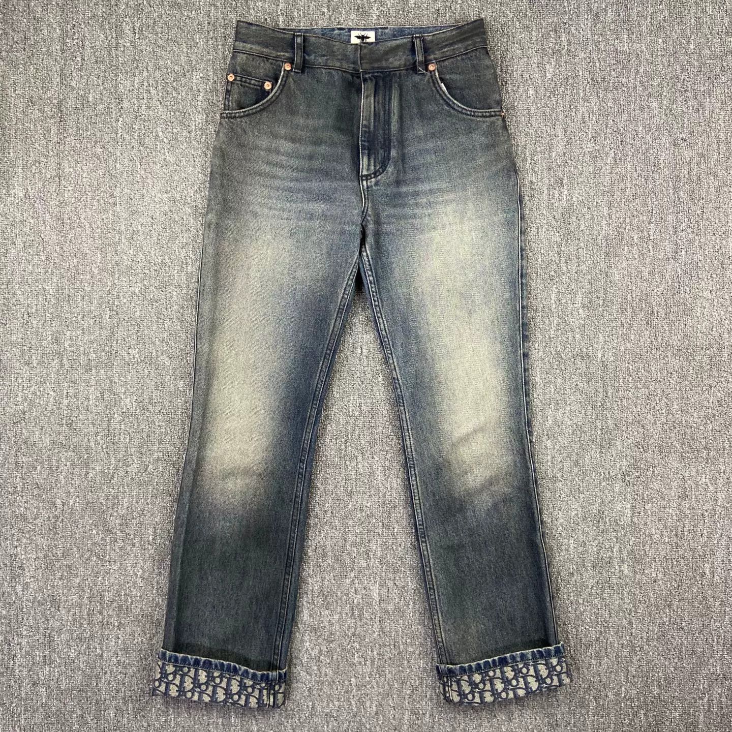 Dior dior new print denim pants size 32 Size US 32 / EU 48 - 1 Thumbnail
