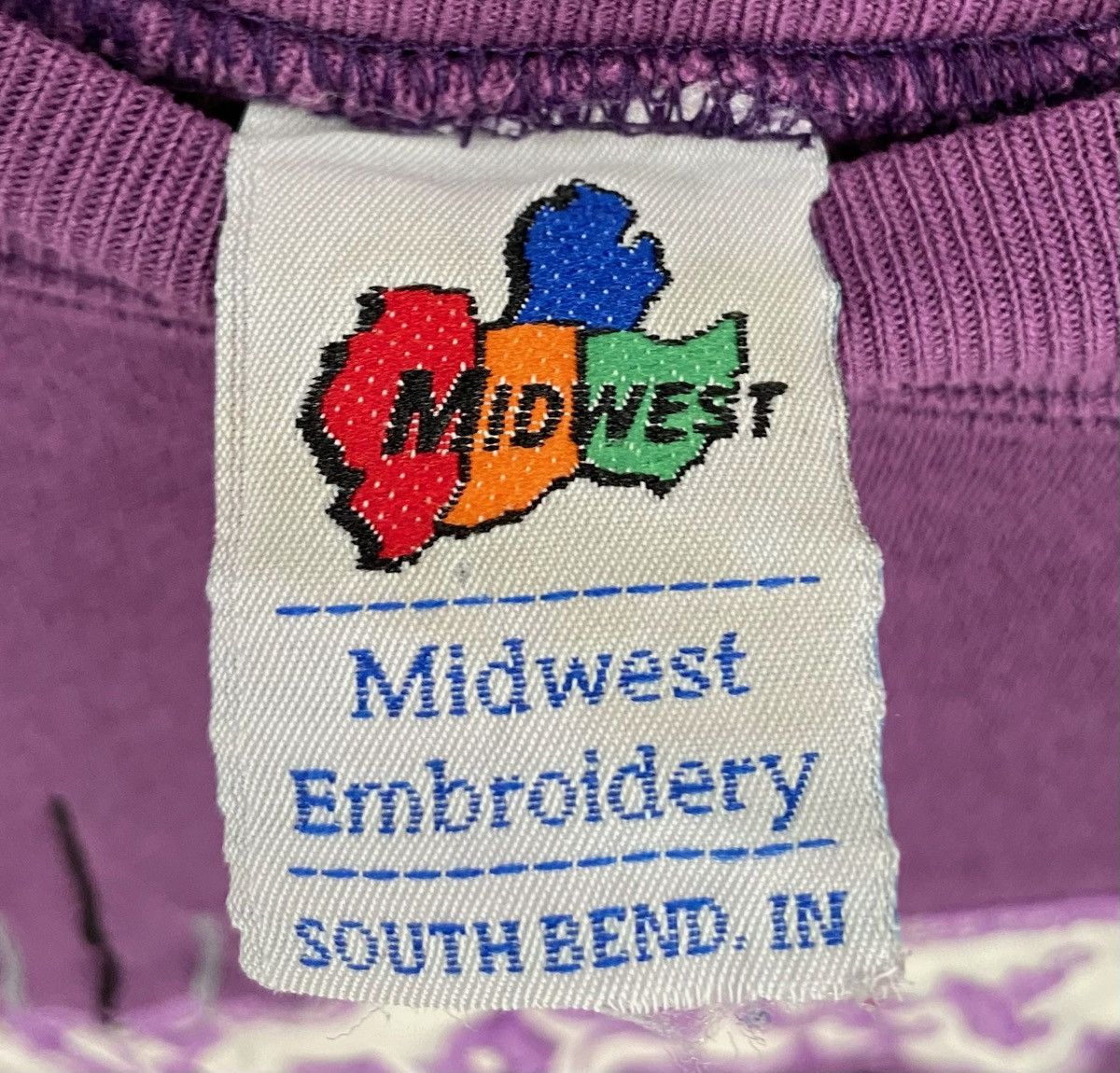 Vintage 90’s Midwest Embroidery Hoosier Racing Tire Sweatshirt Large Size L / US 10 / IT 46 - 4 Thumbnail