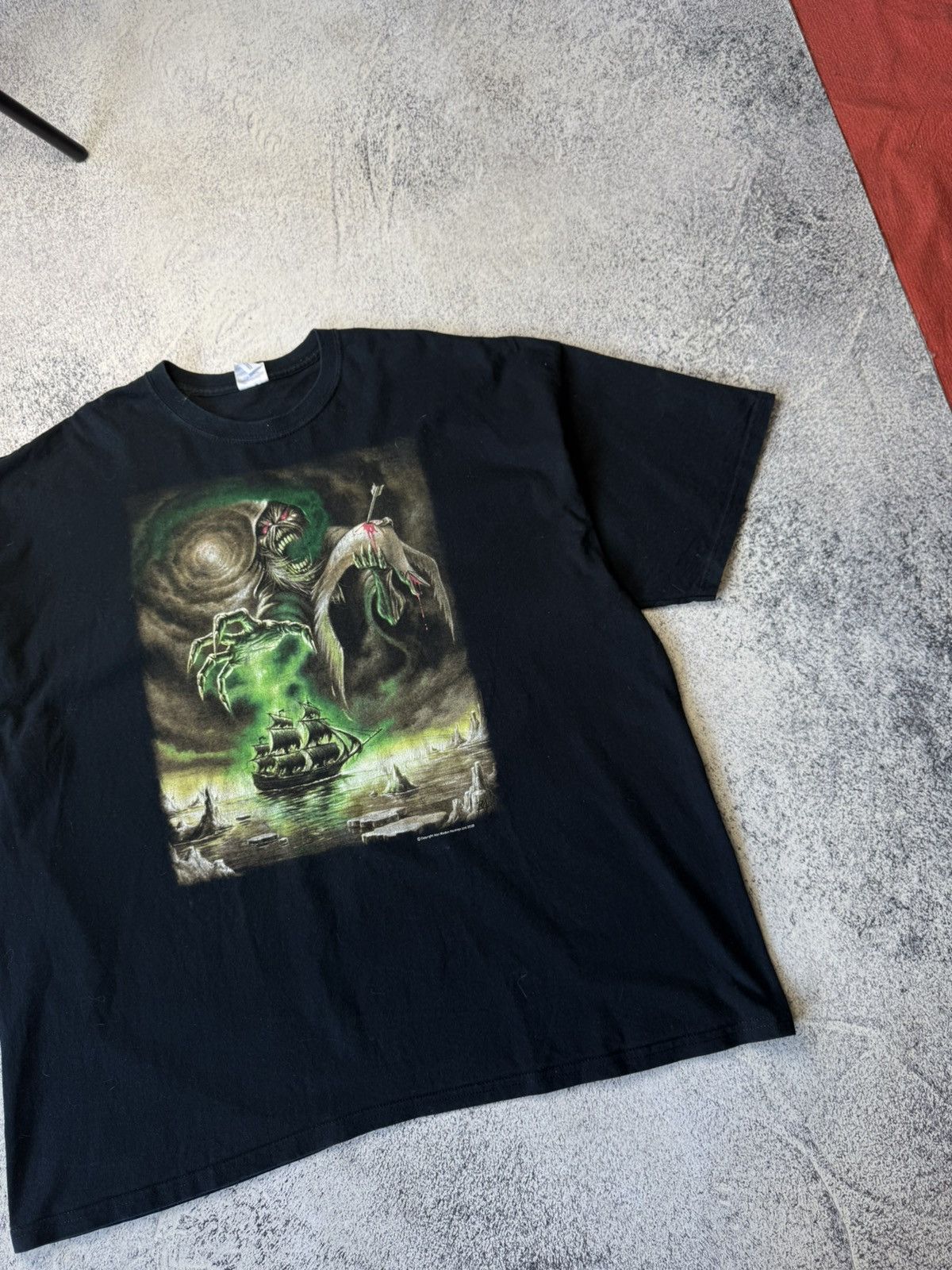Iron Maiden Vintage Iron Maiden 2008 T Shirt Rime of the Ancient Mariner Size US XXL / EU 58 / 5 - 4 Thumbnail