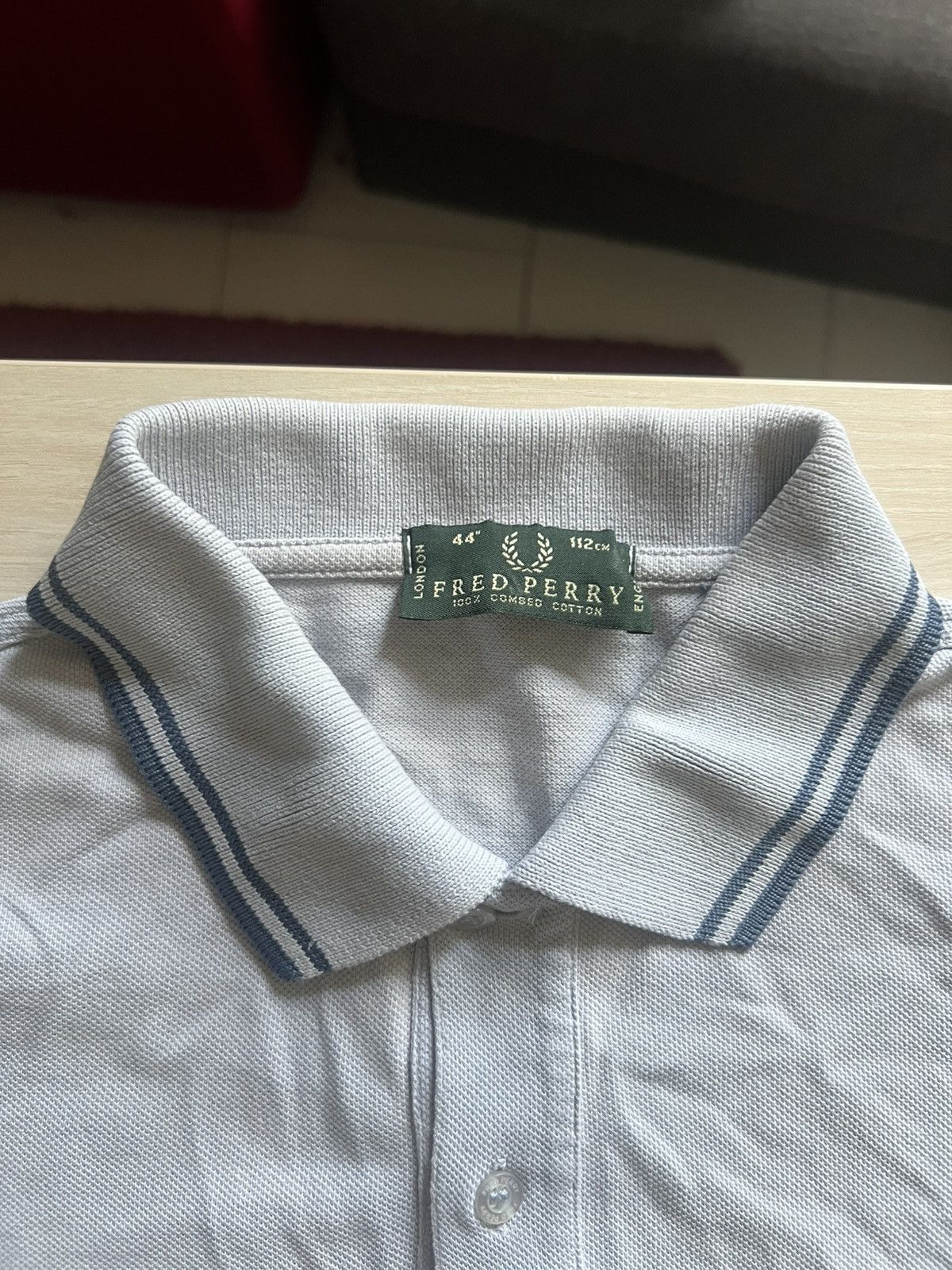 Fred Perry Fred Perry Polo – Grey / XL Oversized Fit – Great Condition Size US XL / EU 56 / 4 - 3 Thumbnail
