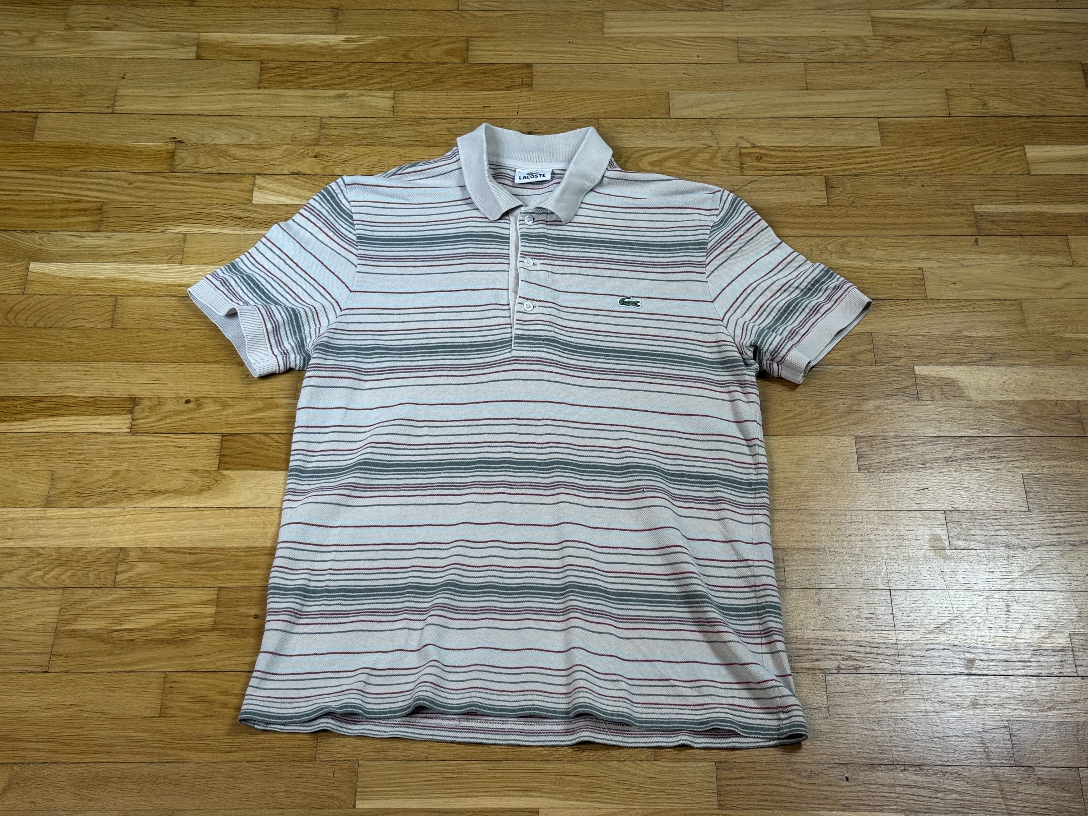 Lacoste Vintage beige polo t-shirt LACOSTE Size US S / EU 44-46 / 1 - 2 Thumbnail