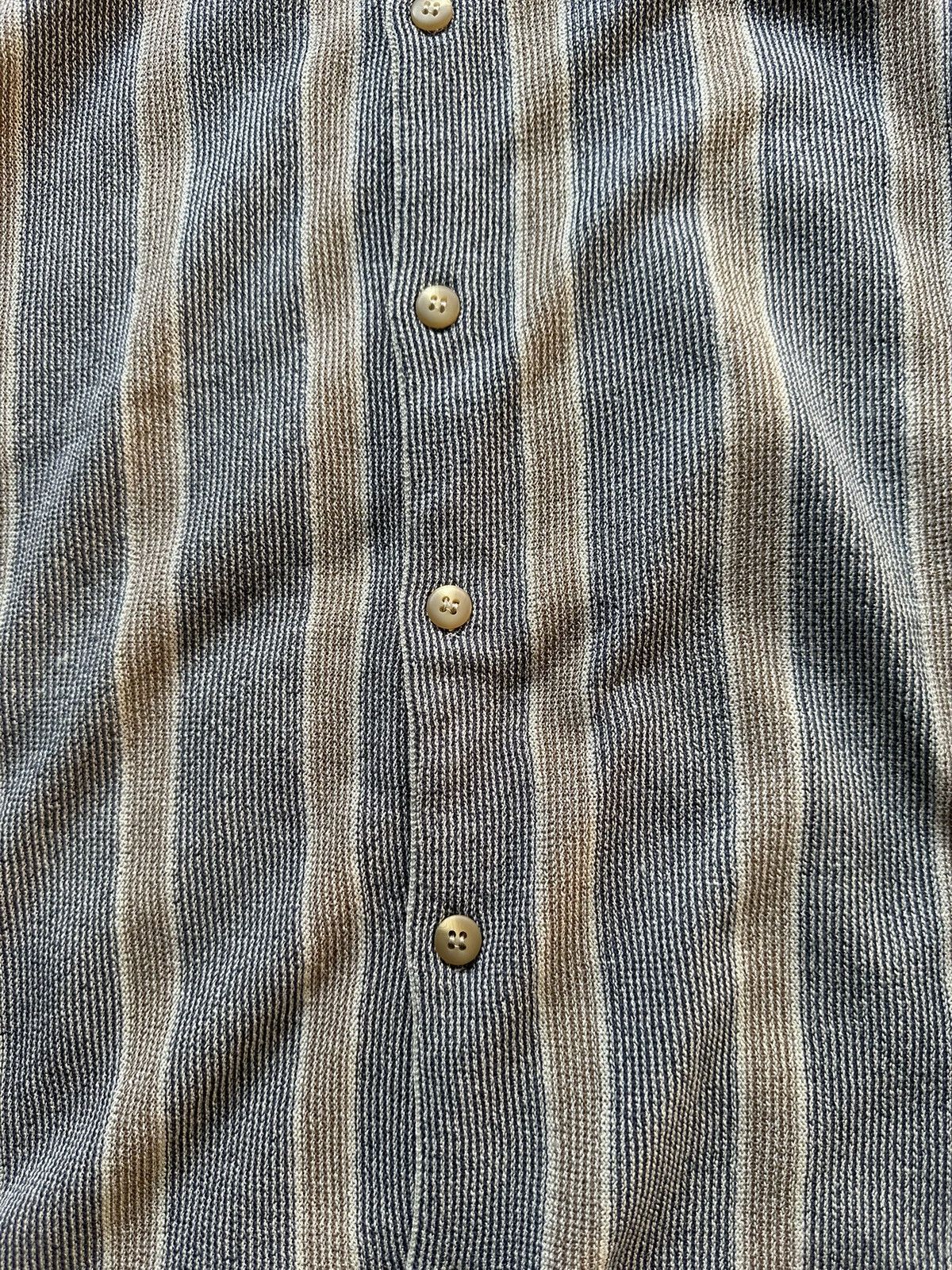Adolfo Dominguez 90's Adolfo Dominguez knitted striped button up Size US XL / EU 56 / 4 - 16 Thumbnail