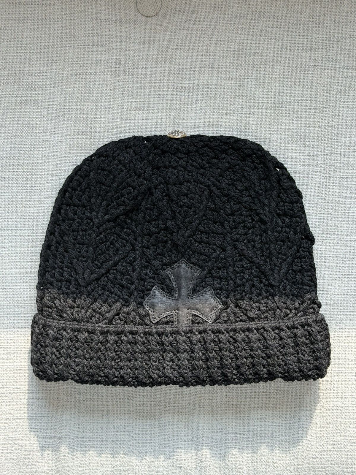 Chrome Hearts Chrome Hearts black patch cashmere beanie Size ONE SIZE - 3 Thumbnail
