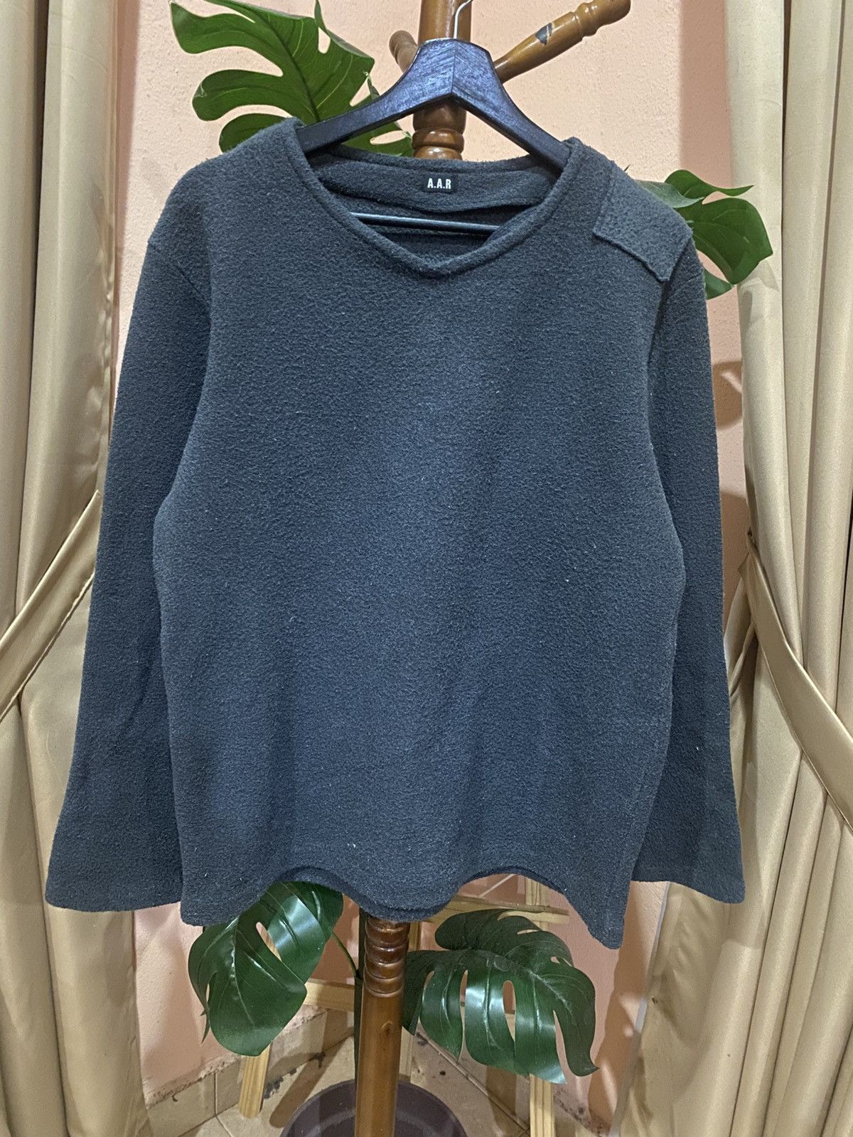 Yohji Yamamoto A.A.R Yohji Yamamoto Dark Grey Fleece Pullover Avant-Garde Size US S / EU 44-46 / 1 - 3 Thumbnail