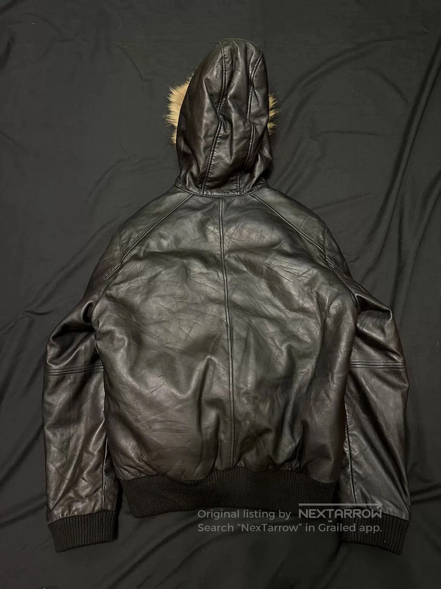 Vintage vintage black n2b bomber leather jacket. Size US L / EU 52-54 / 3 - 6 Thumbnail