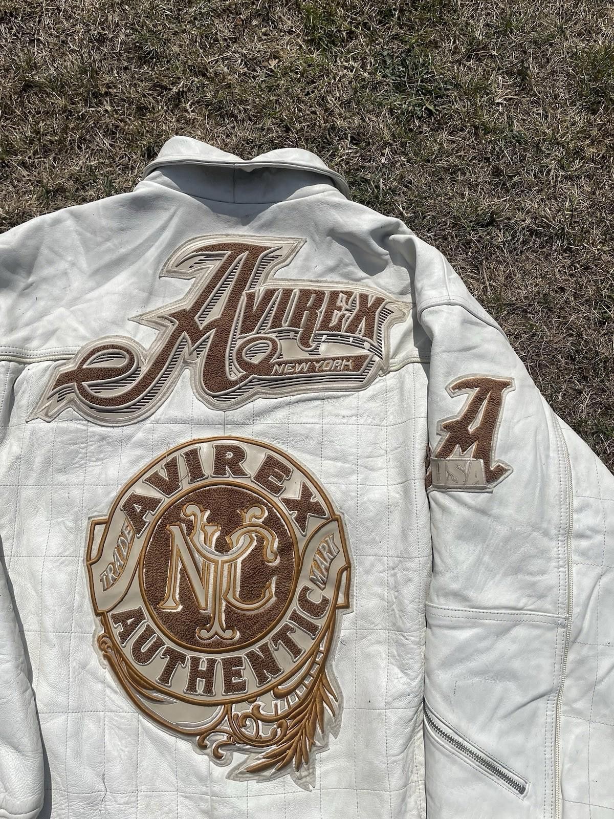 Avirex Vintage 90s Hip Hop Avirex Leather Jacket Size US XXL / EU 58 / 5 - 11 Thumbnail