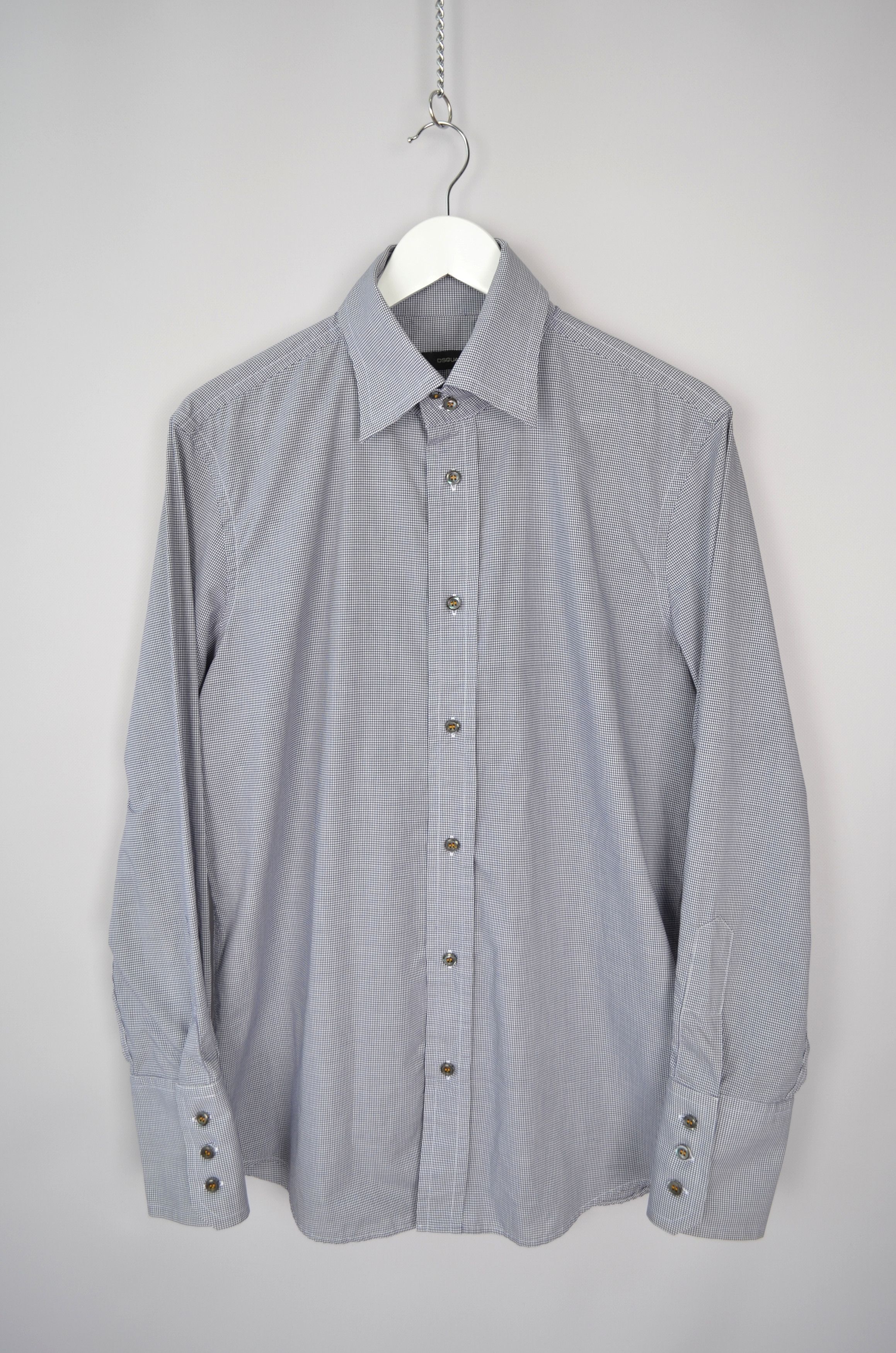 Designer × Dsquared2 Dsquared2 Check White Blue L/S Shirt Size S/M Designer Size US M / EU 48-50 / 2 - 1 Thumbnail