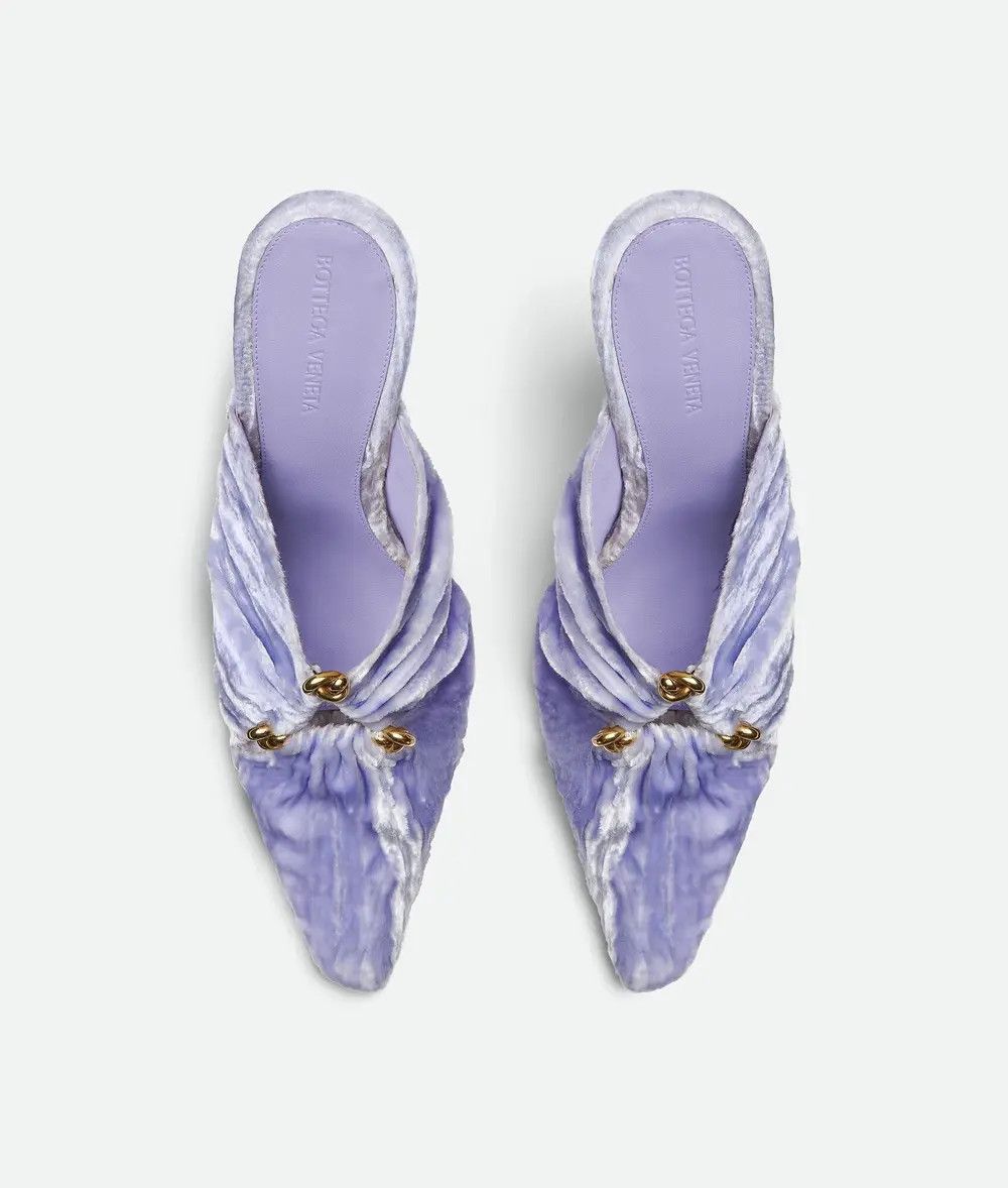 Bottega Veneta o1n1vont1225 Bunnie Mules in Purple Size US 5.5 / IT 35.5 - 4 Thumbnail
