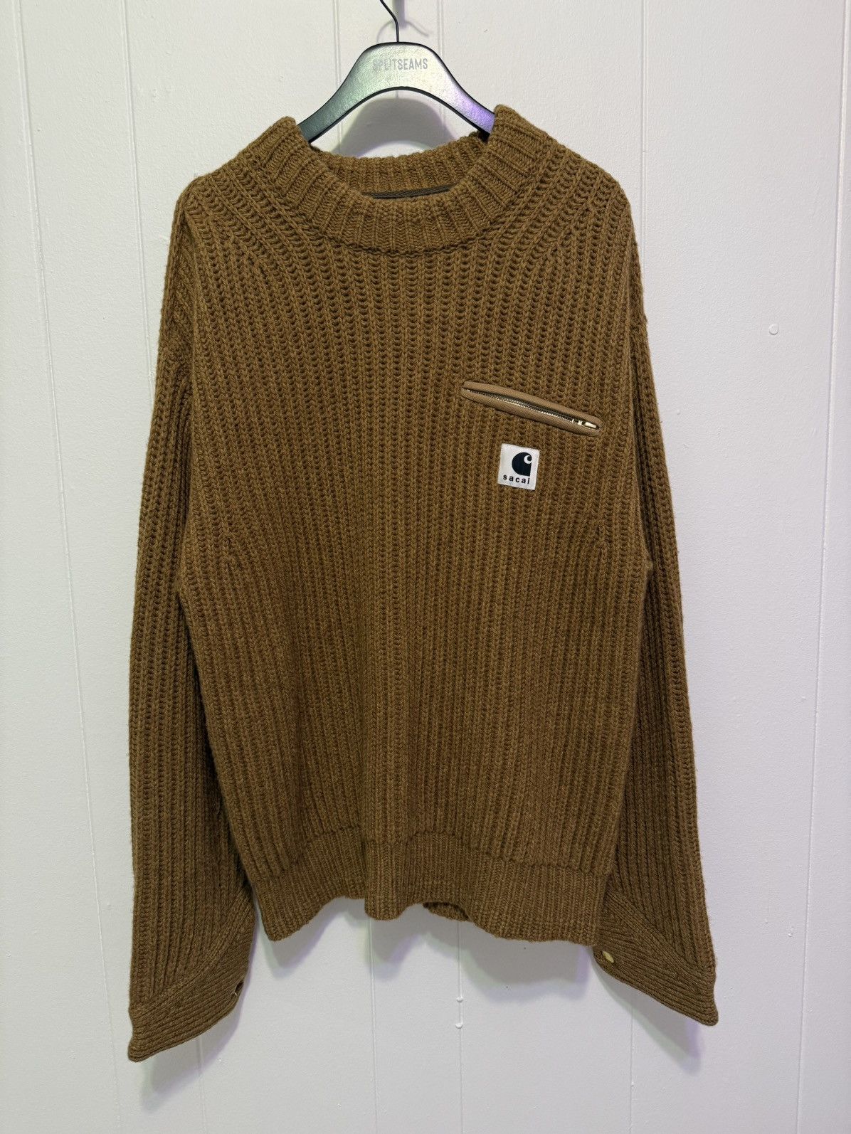 Carhartt Wip × Sacai Sacai x Carhartt Detroit Knit Sweater Size US L / EU 52-54 / 3 - 1 Thumbnail