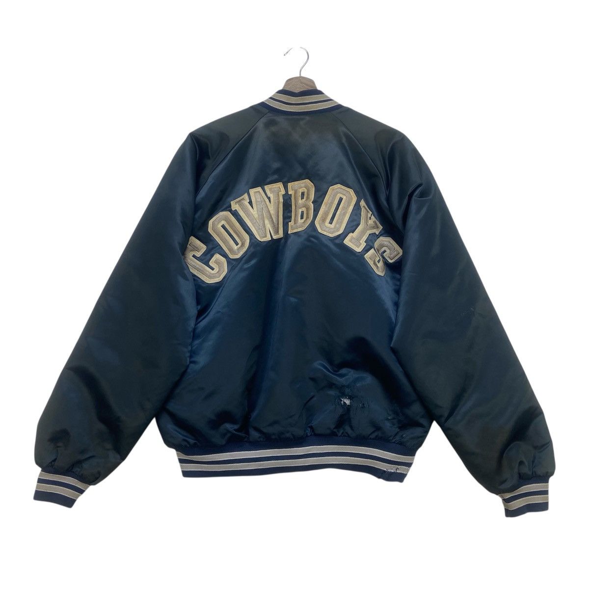 NFL Vintage NFL Cowboys by Chalk Line Big Logo Jacket Size US XL / EU 56 / 4 - 1 Thumbnail