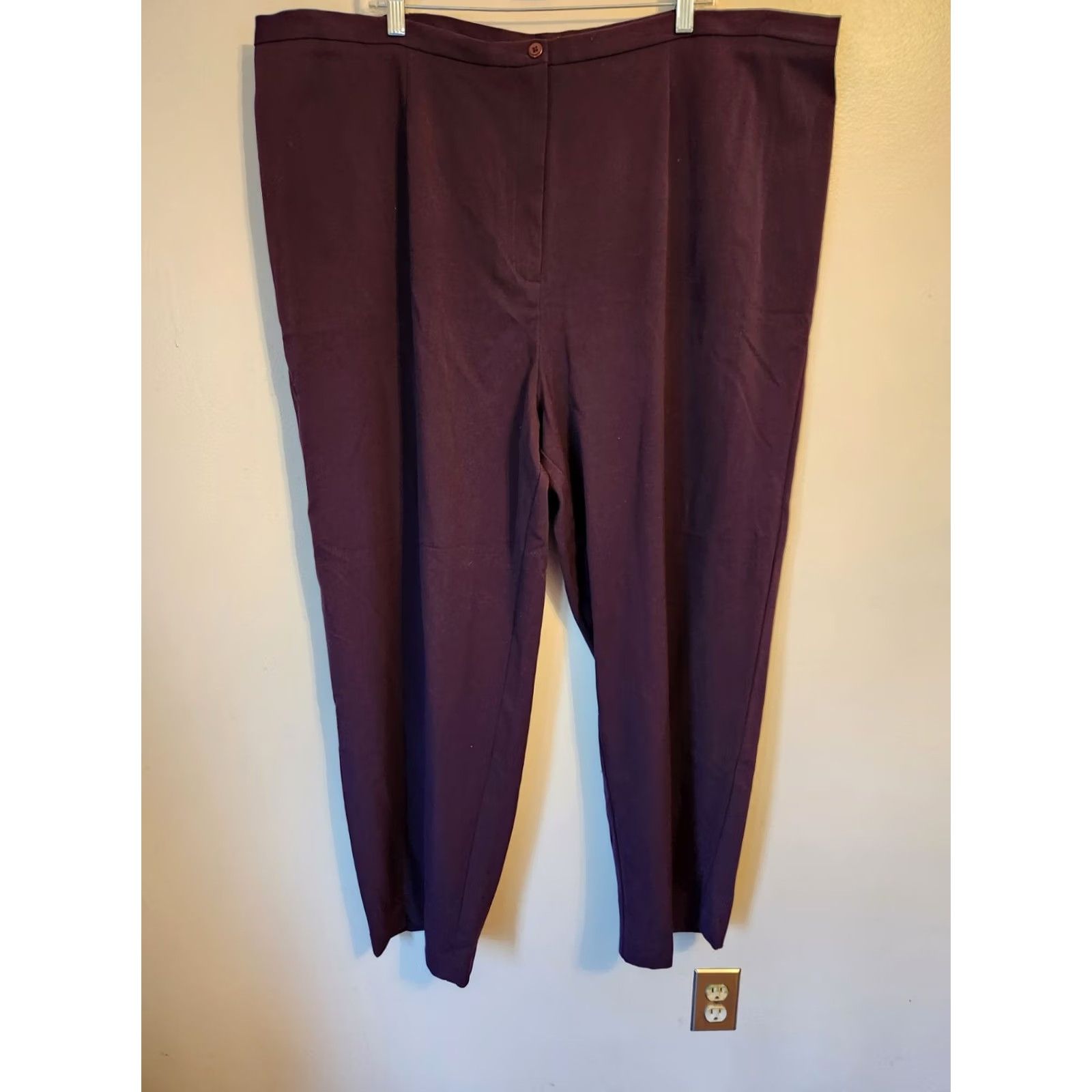 Bob Mackie Bob Mackie Studio Purple Elastic Side Waist Dress Pants 28W Women Size 28" / US 6 / IT 42 - 2 Thumbnail