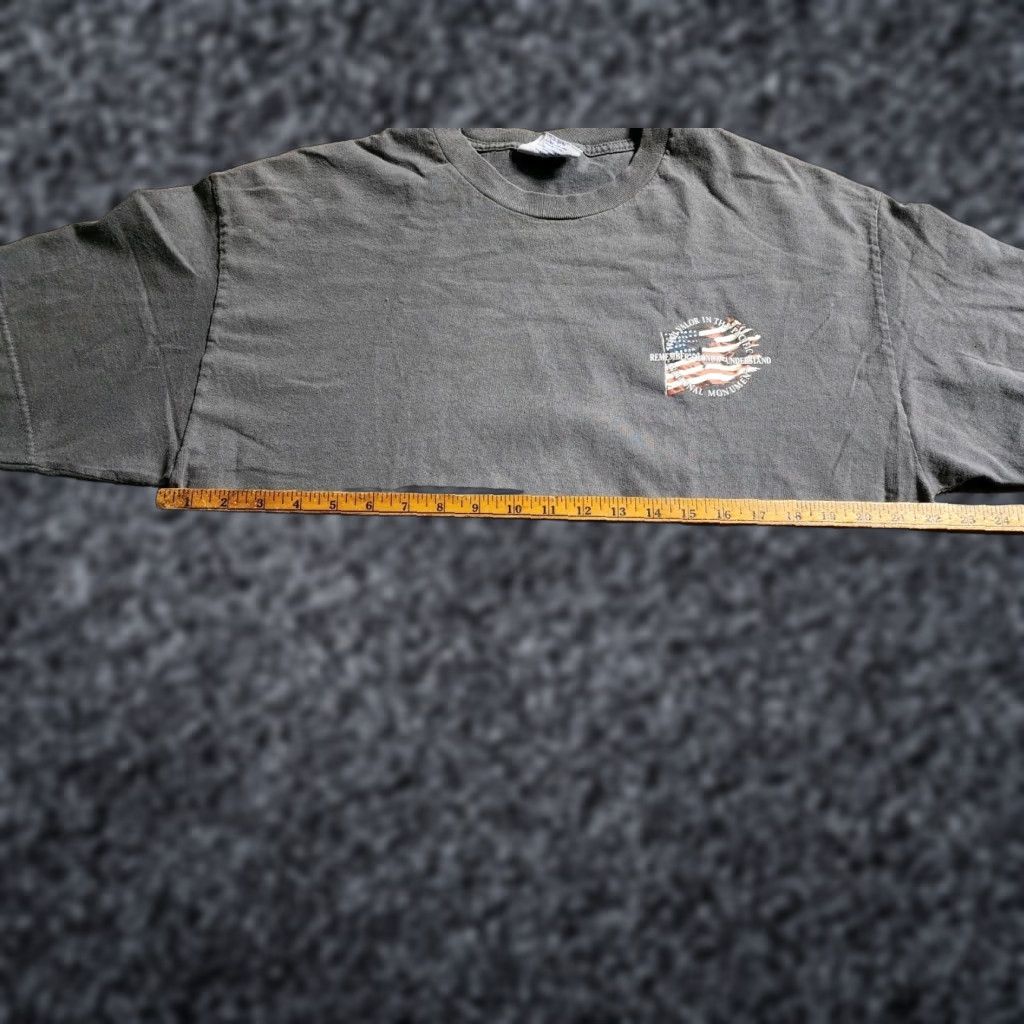 Doublet Pacific Historic Parks Mens XL T-Shirt Double Sided Remember And Honor Pearl Harbor National Monument Gray USA Shirt Size US XL / EU 56 / 4 - 1 Thumbnail
