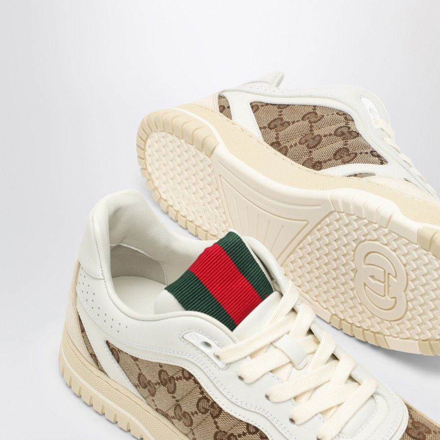 Gucci o1d2blof0824 Leather Re-Web Sneaker in Multicolor Size US 10 / IT 40 - 5 Thumbnail