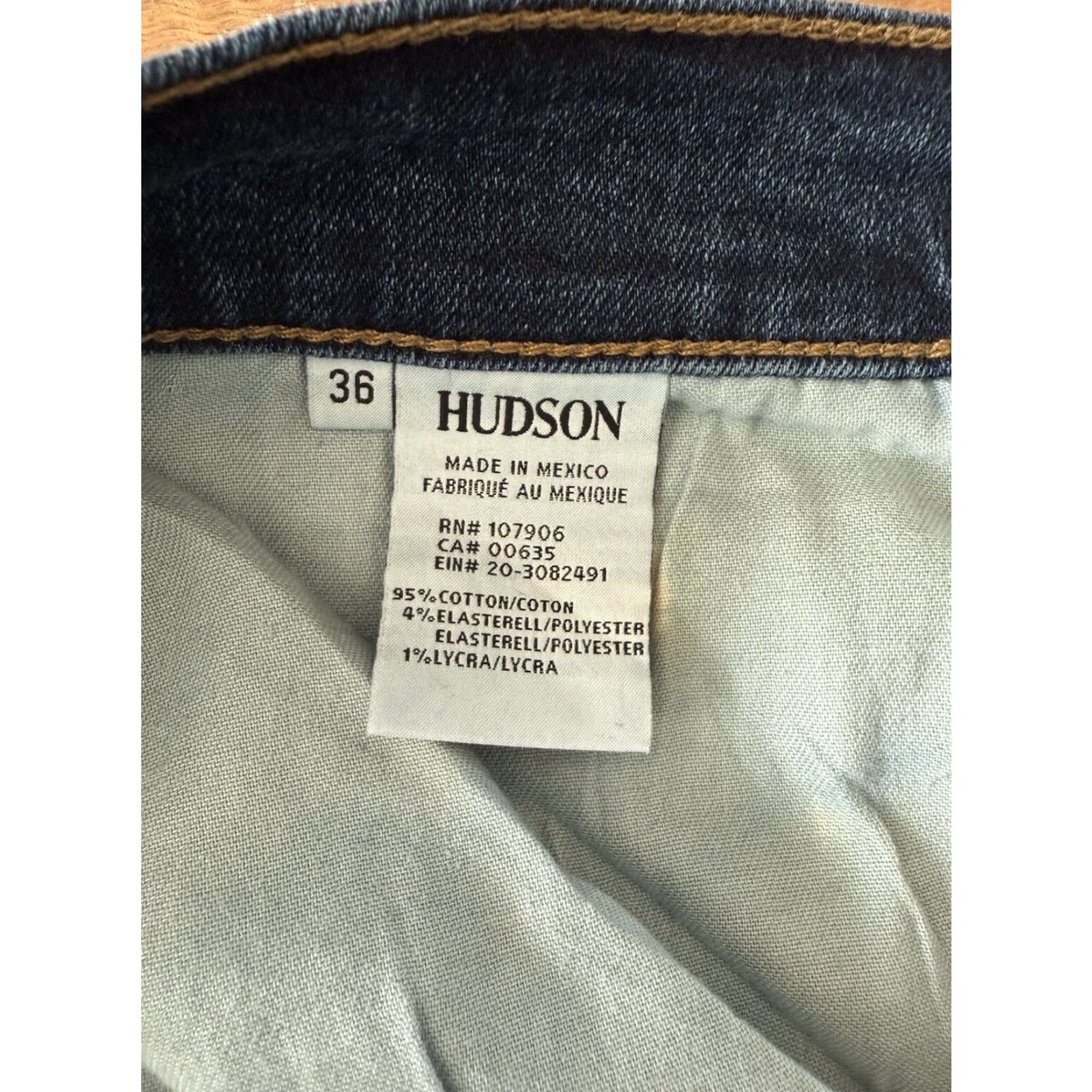 Hudson Hudson Jeans Hudson Blake Slim Straight Jeans Mens 36 Denim Blue Splatter 5-Pocket Logo casual slim fit Size US 36 / EU 52 - 5 Thumbnail