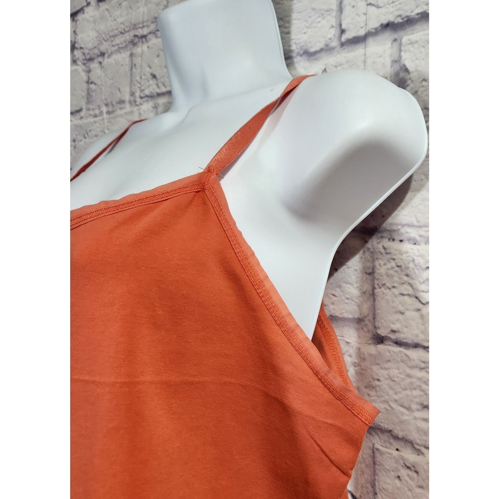 Other Lane Bryant Orange Adjustable Spaghetti Strap Tank Top 14 16 Size XL / US 12-14 / IT 48-50 - 2 Thumbnail