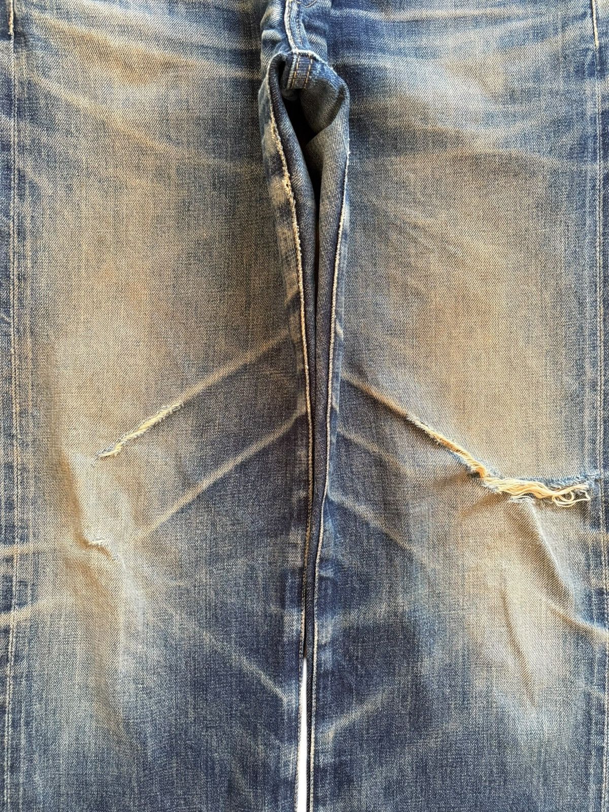 Levi's Vintage 80s Levis 702 XX Big E Selvedge Buckled Baggy Jeans Size US 32 / EU 48 - 6 Thumbnail