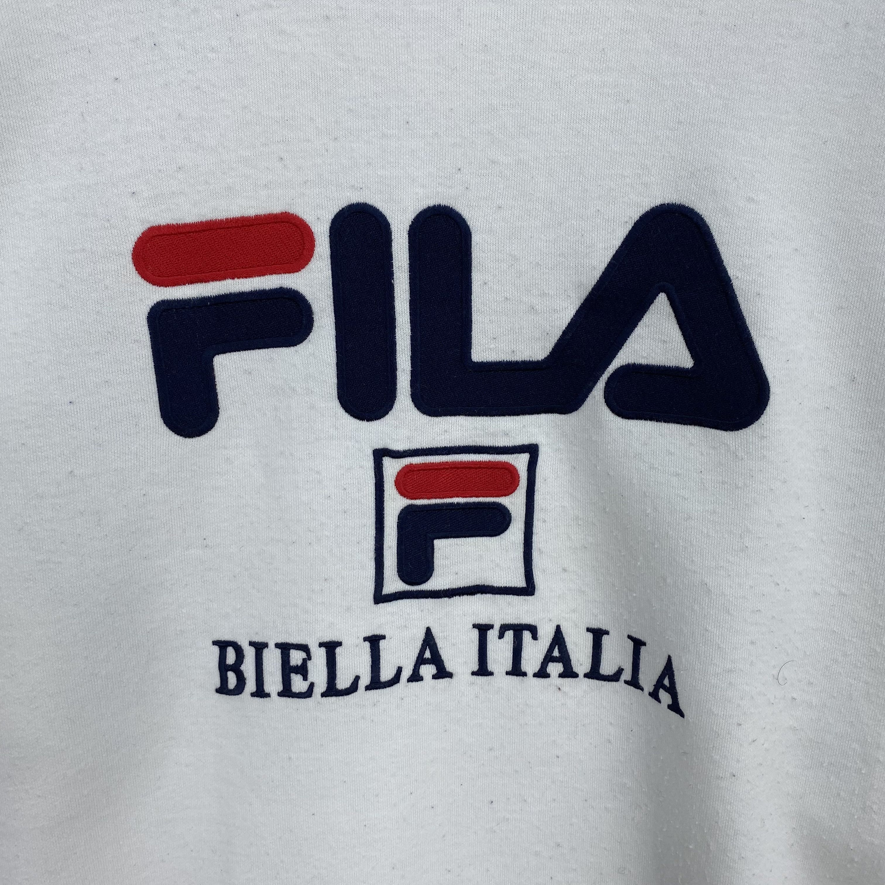 Fila Vintage 90s Fila Biella Italia Pullover Sweatshirt Size US L / EU 52-54 / 3 - 5 Thumbnail