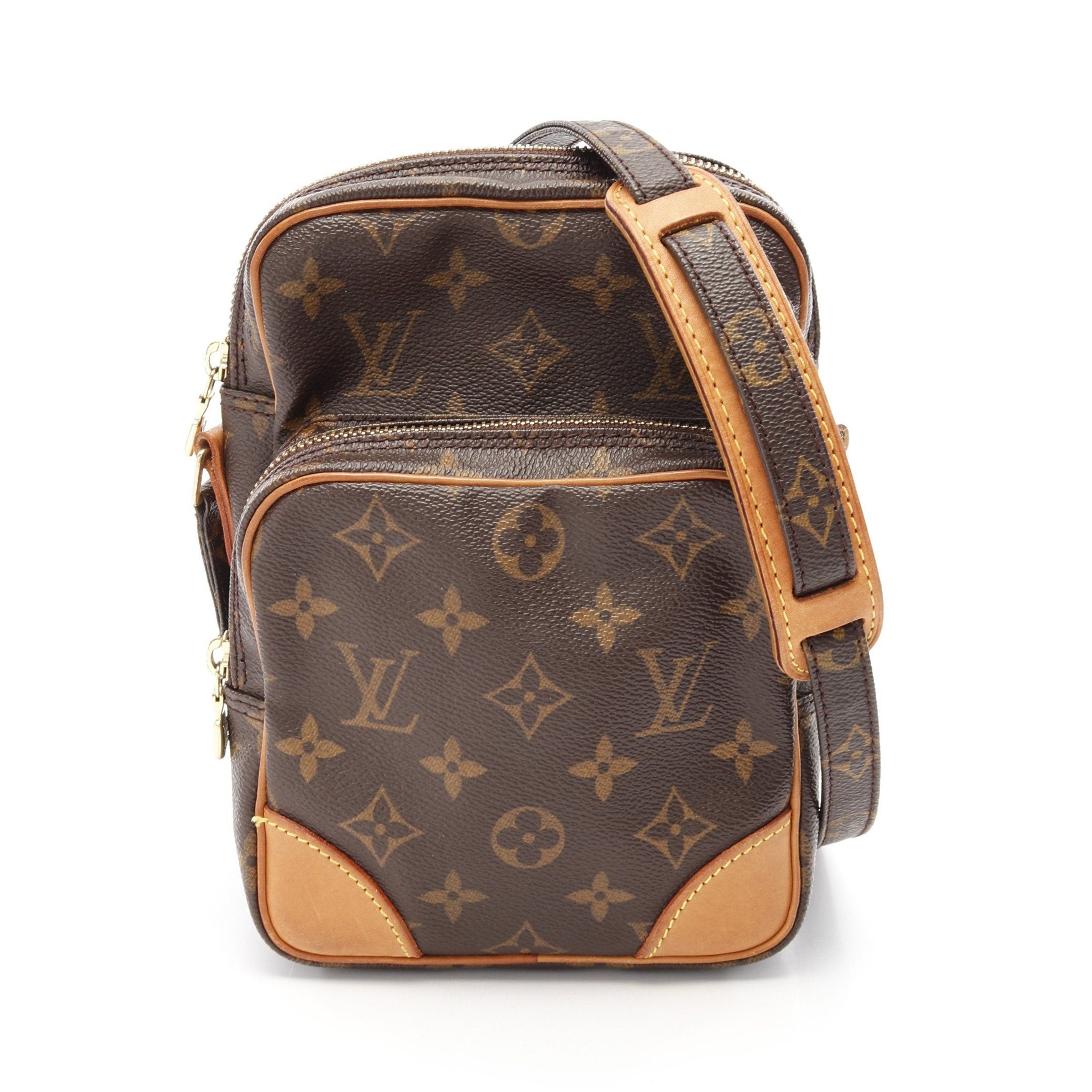Louis Vuitton Louis Vuitton Amazon Monogram Shoulder Bag Leather Brown Size ONE SIZE - 1 Thumbnail