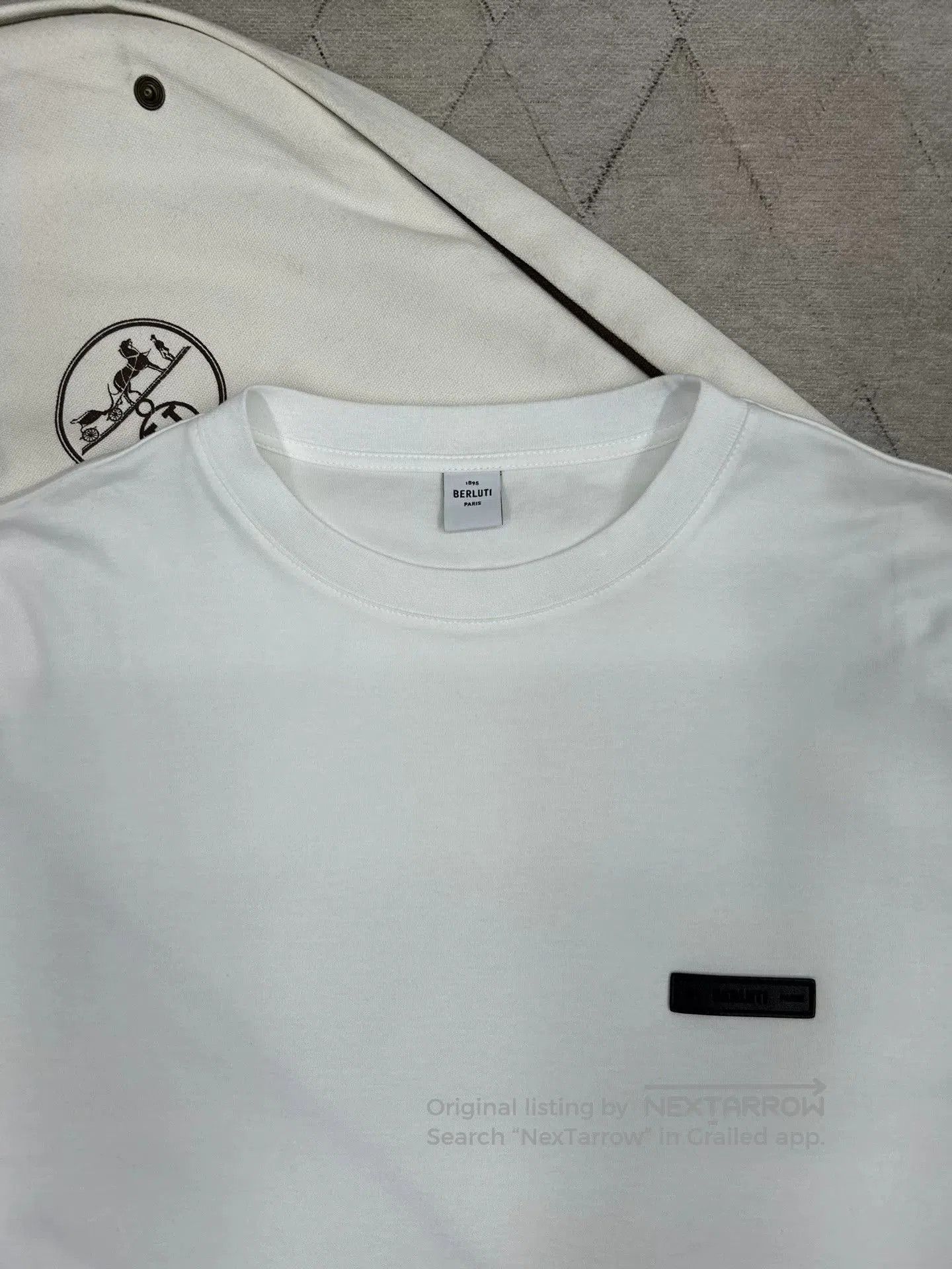 Berluti Berluti Spring Summer Lambskin Logo T-Shirt. Size US M / EU 48-50 / 2 - 2 Thumbnail