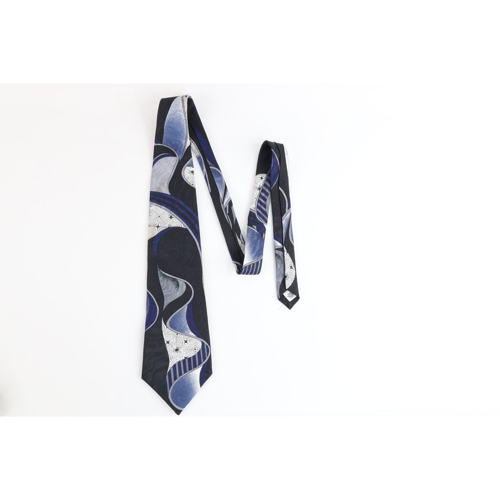 Vintage Vintage 80s 90s Streetwear Geometric Trippy Neck Tie Wedding Size ONE SIZE - 4 Thumbnail