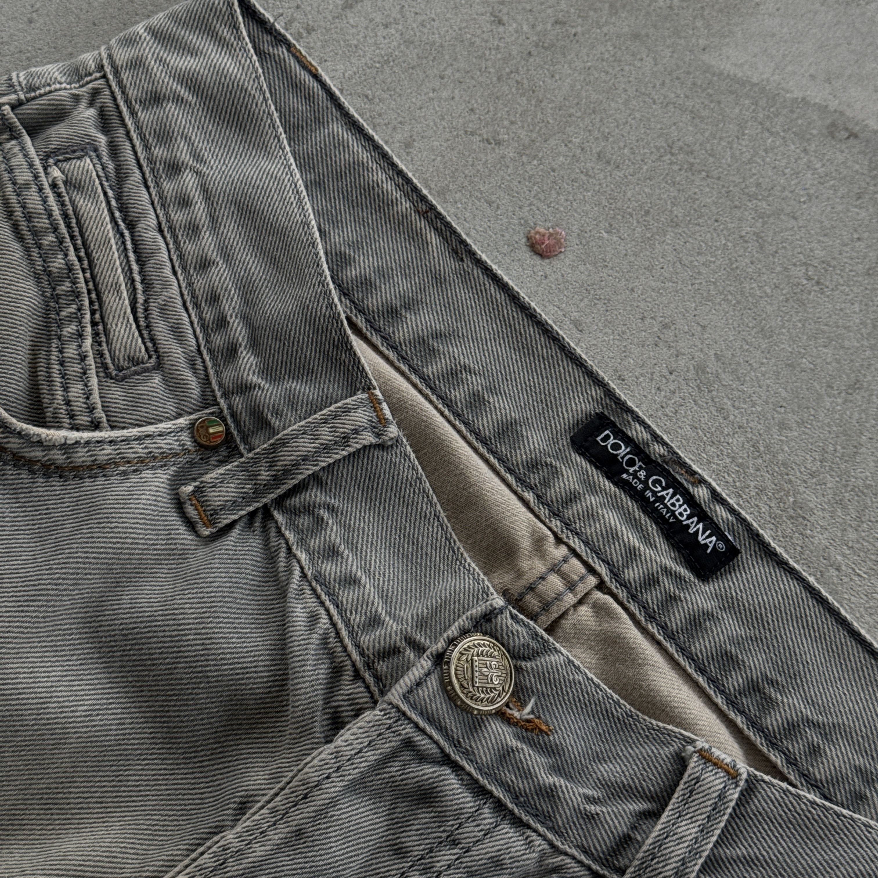 Dolce & Gabbana Dolce Gabbana Vintage Grey Denim Jeans Luxury Pants Size US 31 - 6 Thumbnail