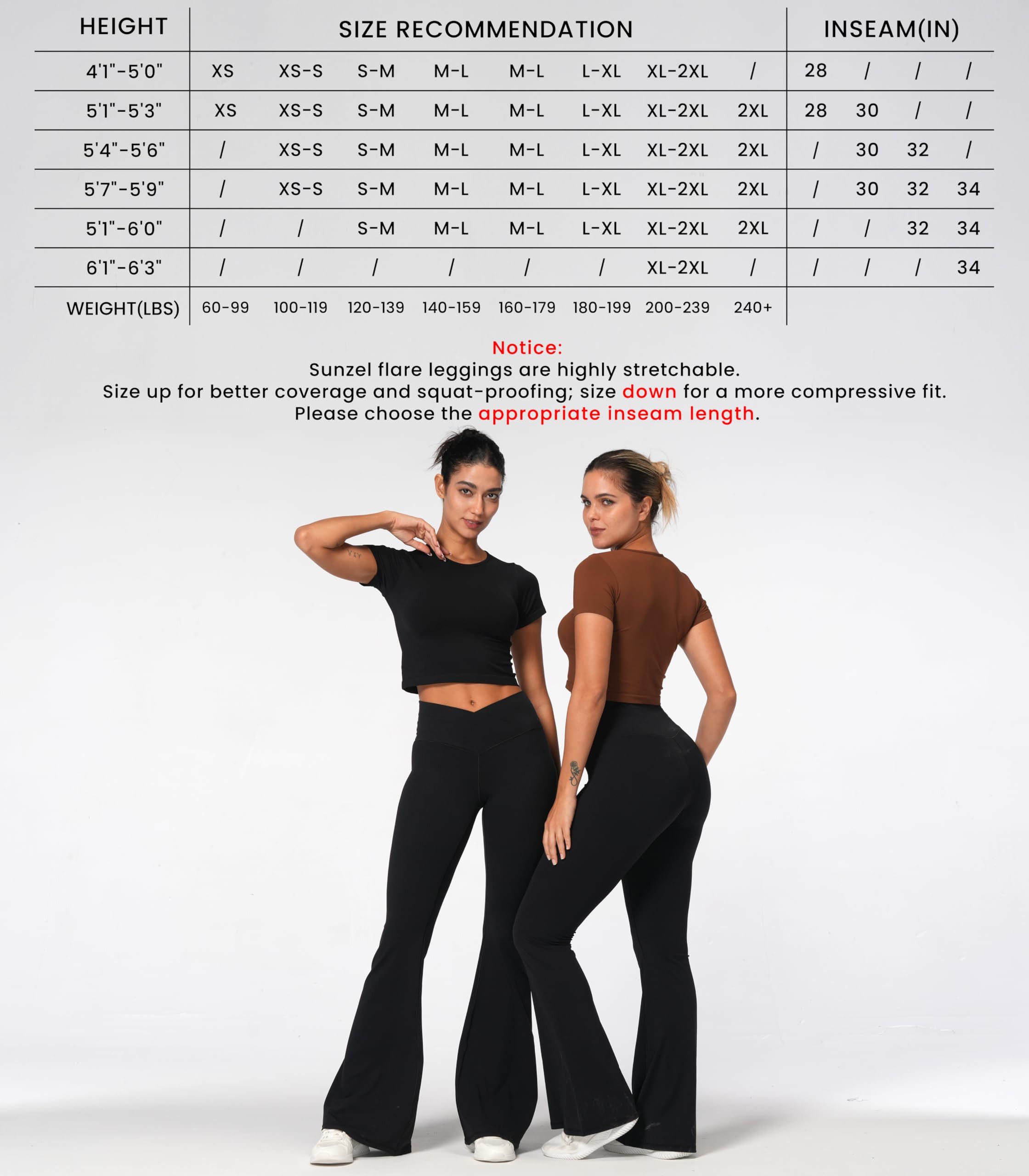 Other Flare Leggings, Crossover Yoga Pants with Tummy Control Size 33" - 5 Thumbnail