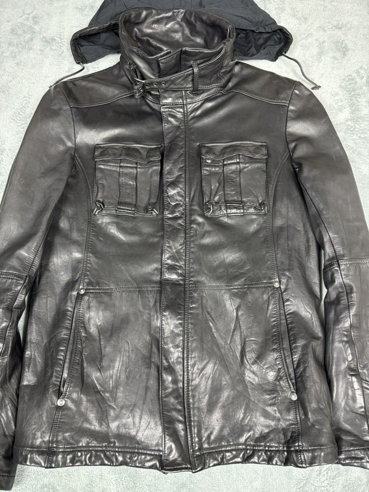 Japanese Brand Kyoji Maruyama Leather Jacket. J102 Size US M / EU 48-50 / 2 - 4 Thumbnail