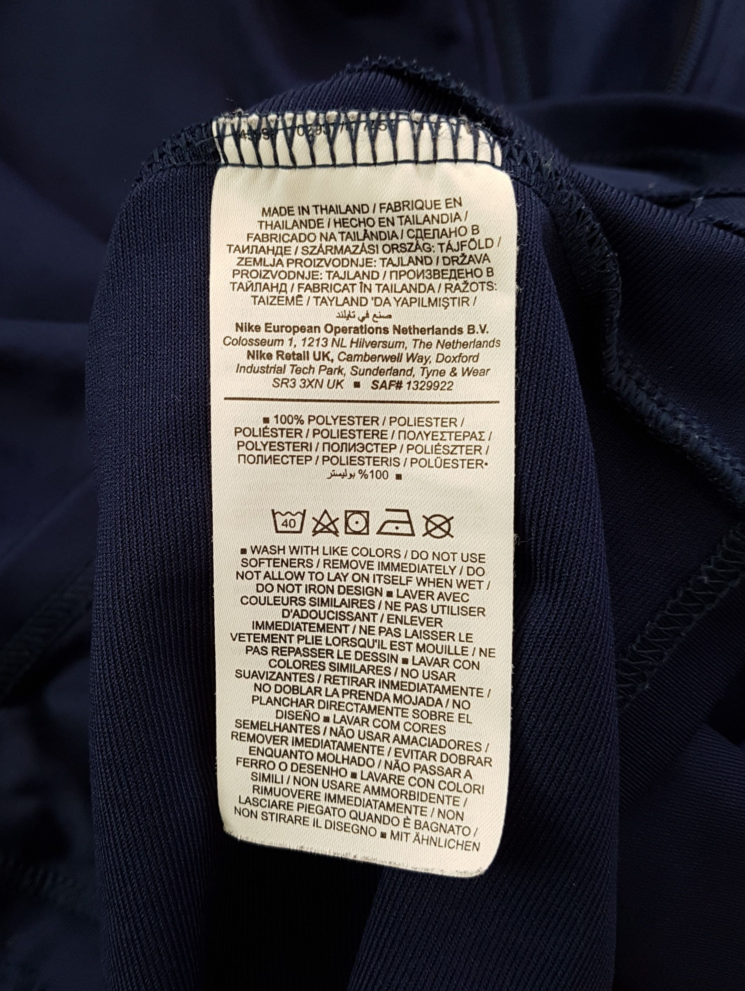 Nike Nike Tottenham Hotspur Strike Training Full Zip Track Jacket Size US M / EU 48-50 / 2 - 8 Thumbnail