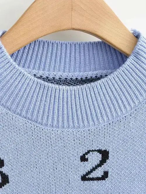 Ralph Marlin Number printed sweater Size US L / EU 52-54 / 3 - 3 Thumbnail