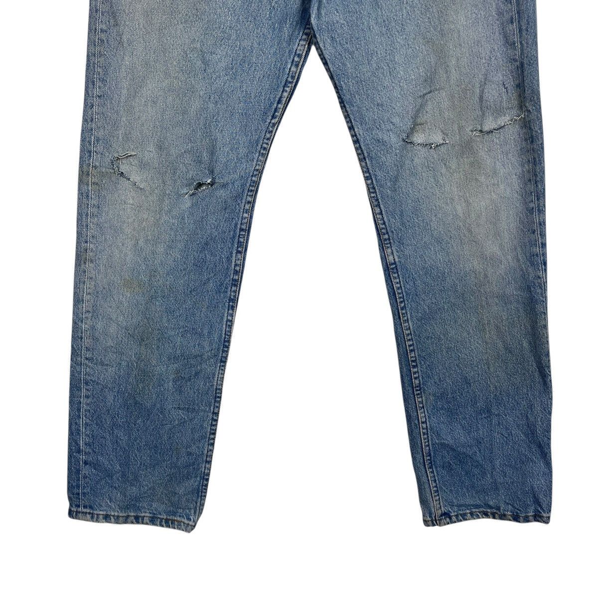 Levi's Vintage 90s Levis 501xx Button Fly Distressed Denim W31 Size US 31 - 4 Thumbnail