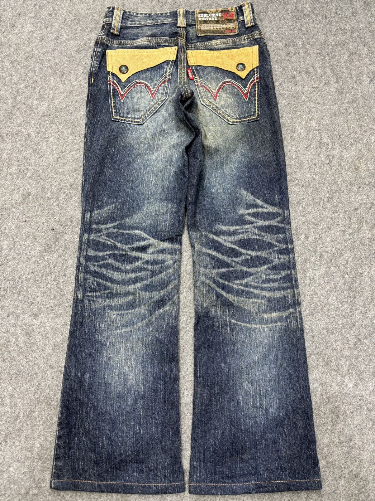 Edwin 💥Vintage Flare💥Edwin Sick Blue Stone Wash Flare Denim F645 Size US 28 / EU 44 - 19 Thumbnail