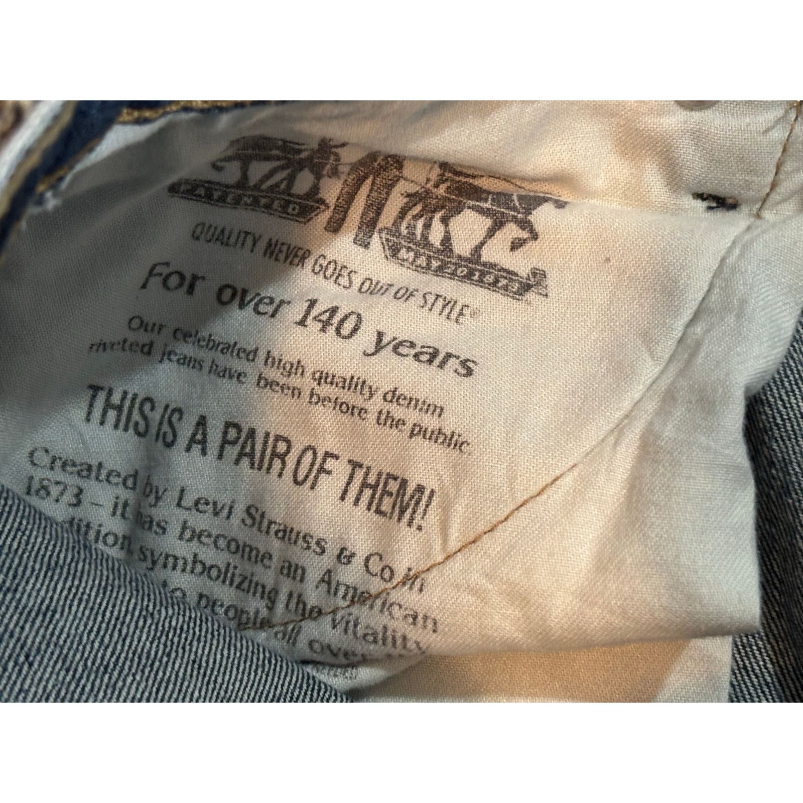 Levi's Levi’s 569 Men’s Loose Fit Blue Denim Jean Shorts Size 33 Size US 33 - 11 Thumbnail