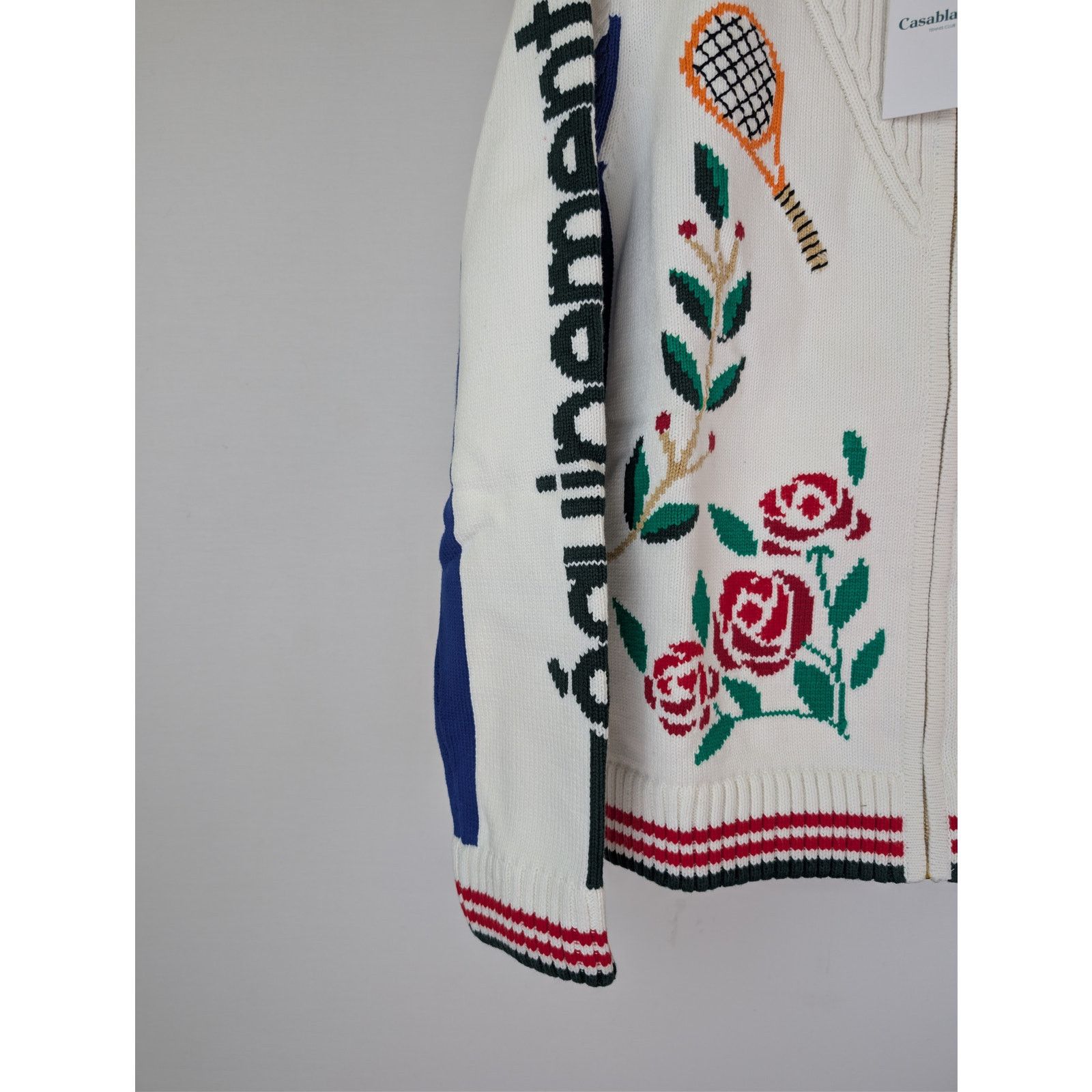 Casablanca o1rshd1 Laurel Intarsia Knit Jacket in Multi Size US XL / EU 56 / 4 - 6 Thumbnail