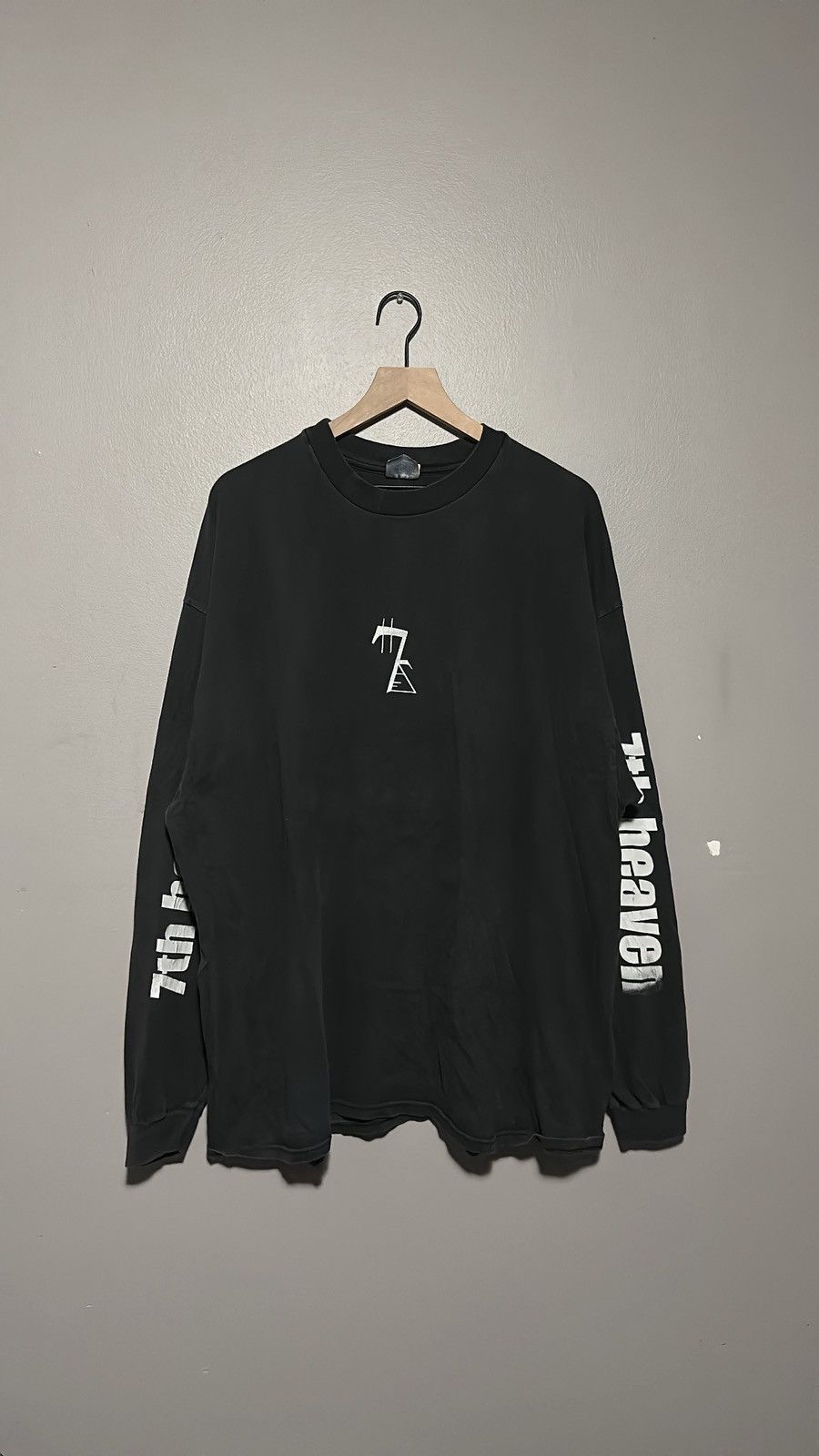 Band Tees × Vintage 90's Seventh Heaven Faded Long Sleeve Size US XXL / EU 58 / 5 - 2 Thumbnail
