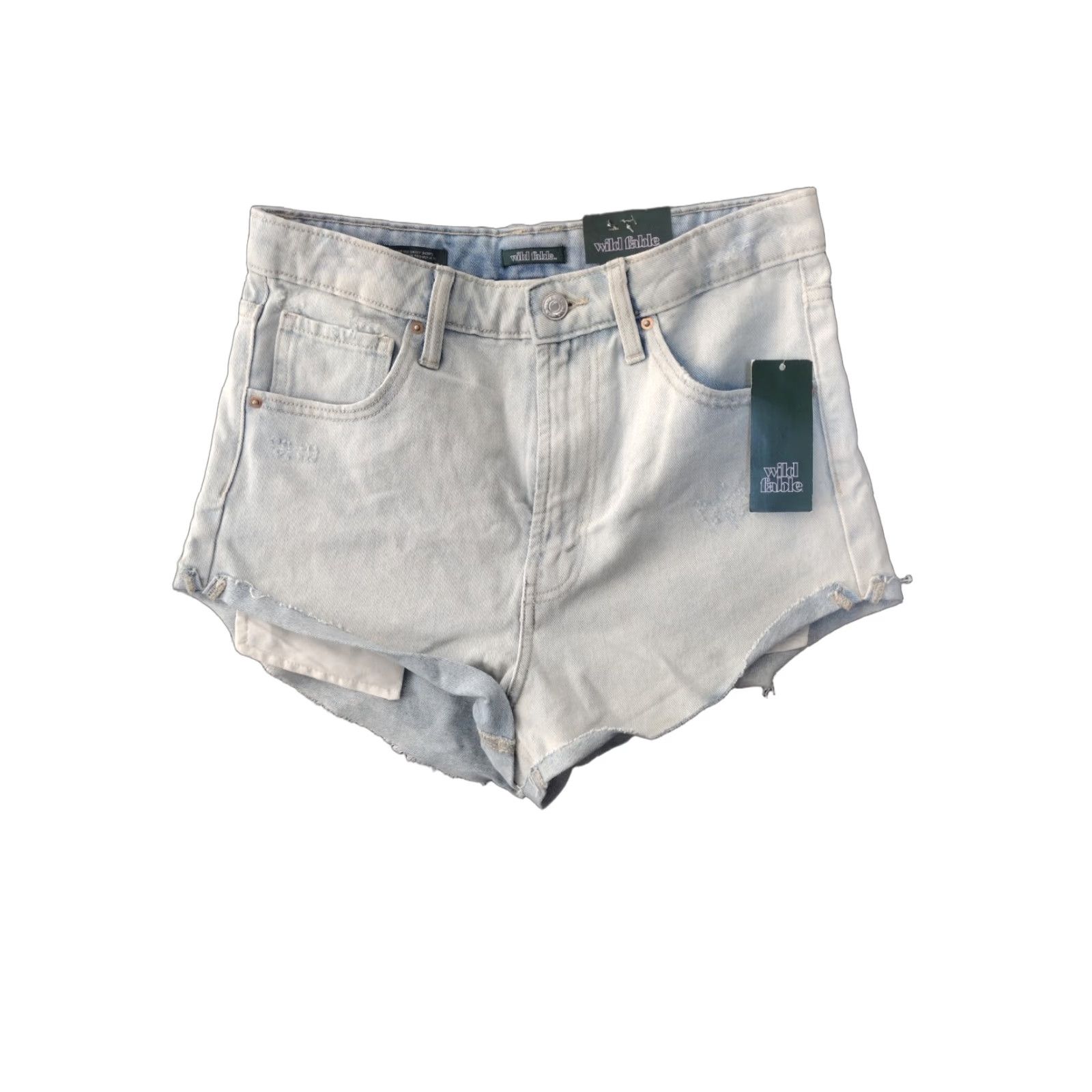 Vintage Nike Wild Fable Denim Shorts Size 27" / US 4 / IT 40 - 1 Thumbnail
