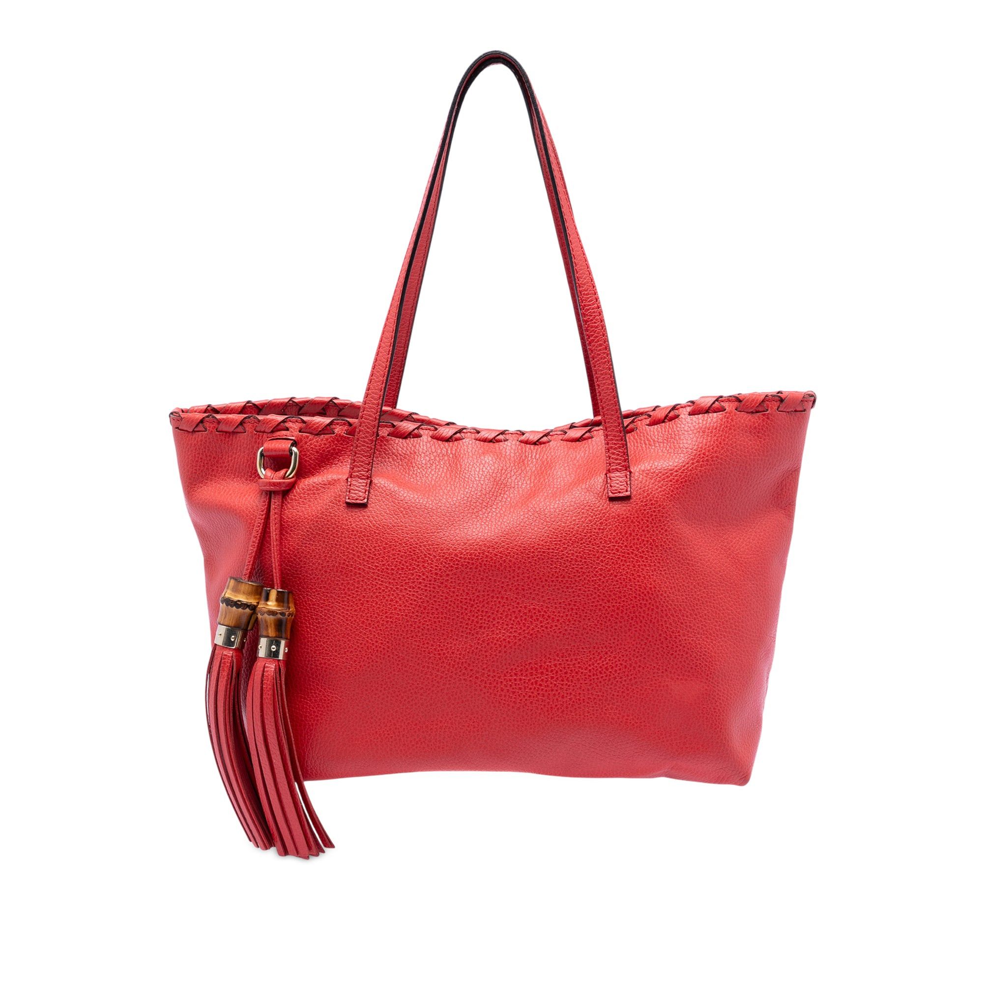 Gucci Leather Bamboo Tassel Tote Size ONE SIZE - 1 Thumbnail