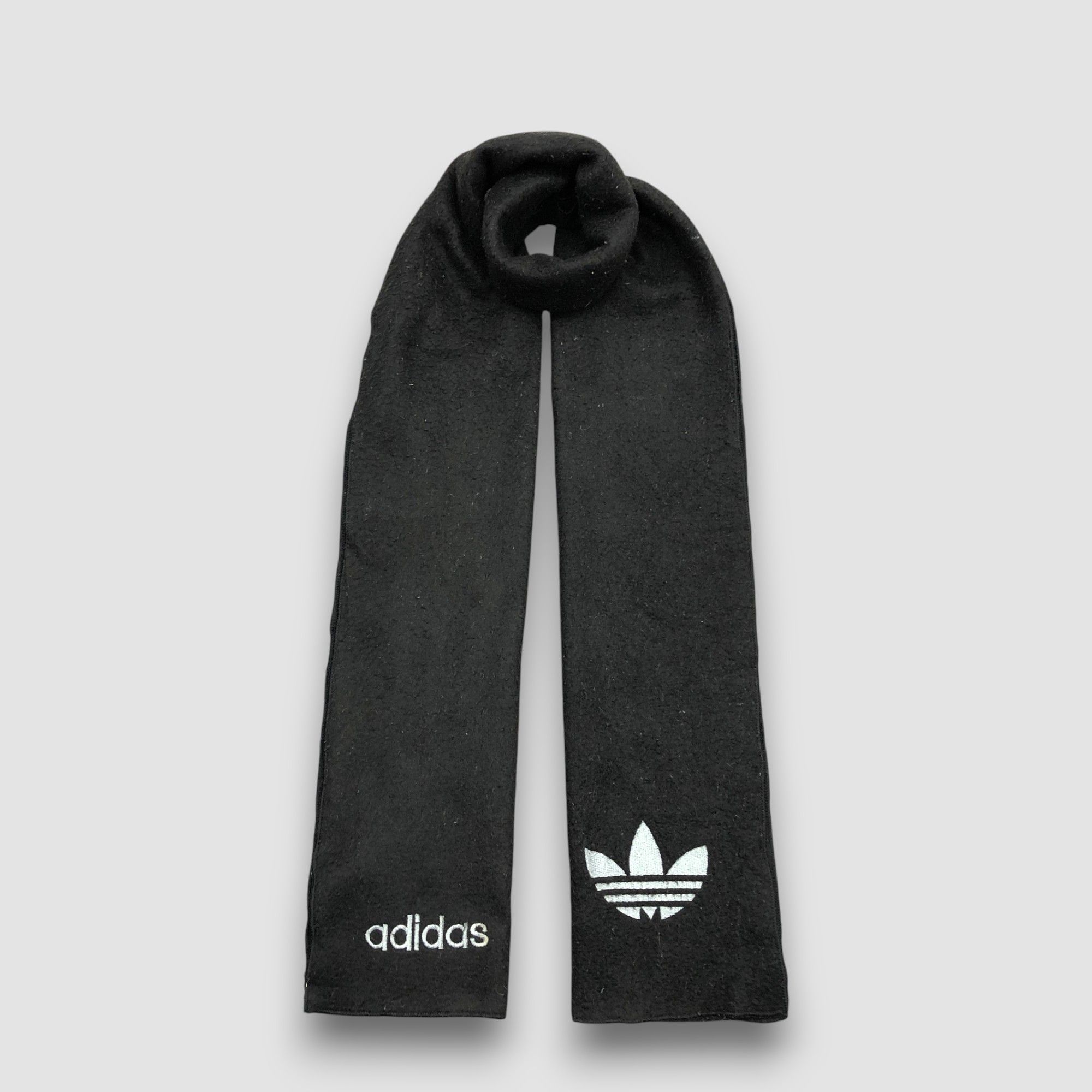 Adidas Vintage Adidas Scarf Muffler Fleece Wool Cashmere Scarves Size ONE SIZE - 1 Thumbnail
