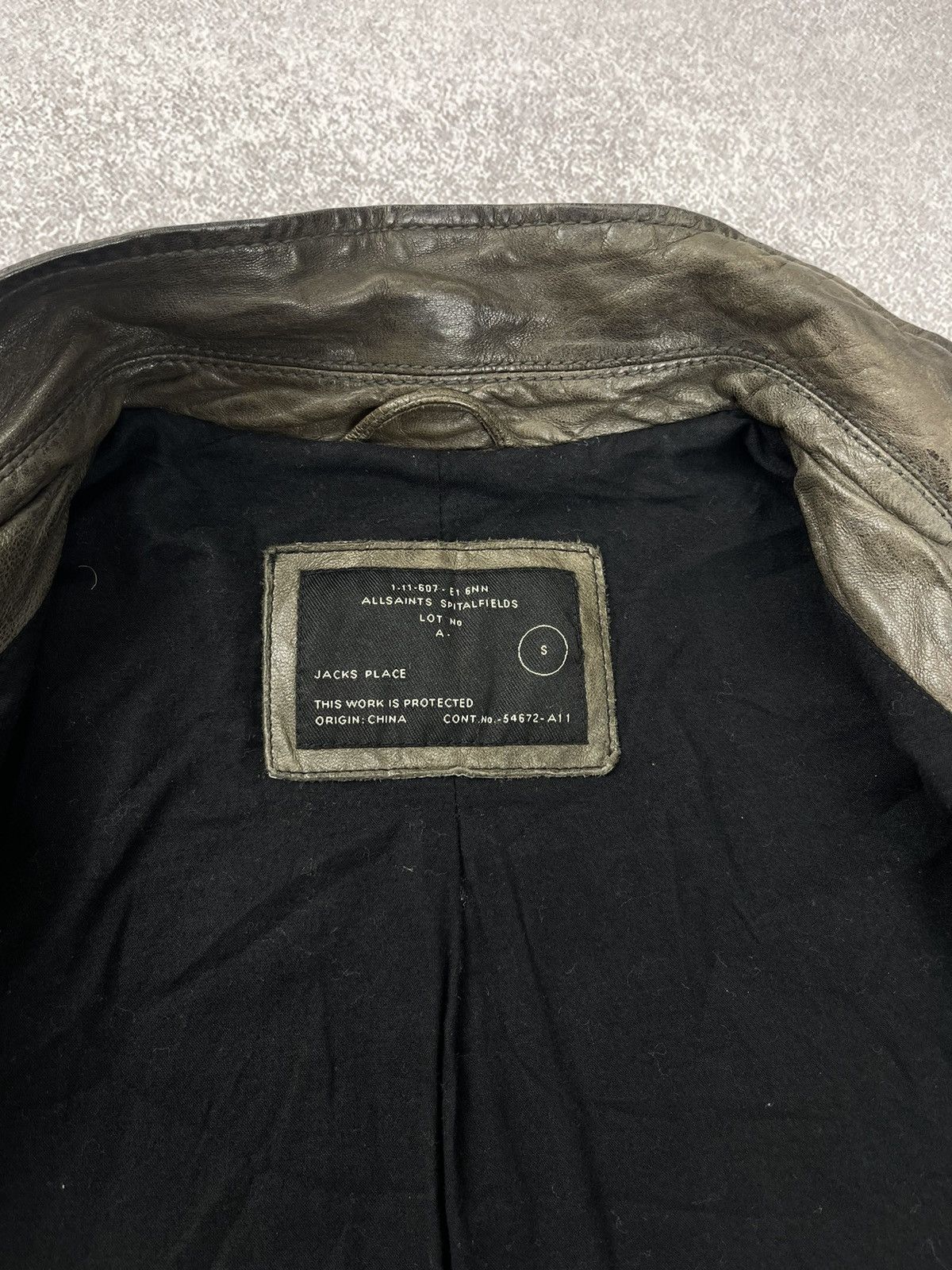 Allsaints Allsaints Spitalfields Leather Jacket Men’s Size S Size US S / EU 44-46 / 1 - 11 Thumbnail