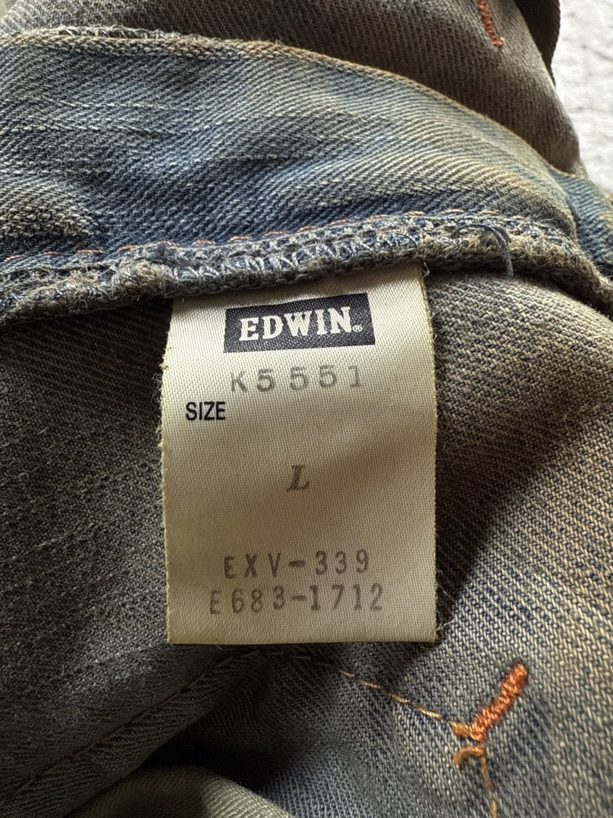 Edwin Edwin XV OG Bush Pocket Mud Wash Work Wear Style Jeans Size US 34 / EU 50 - 20 Thumbnail